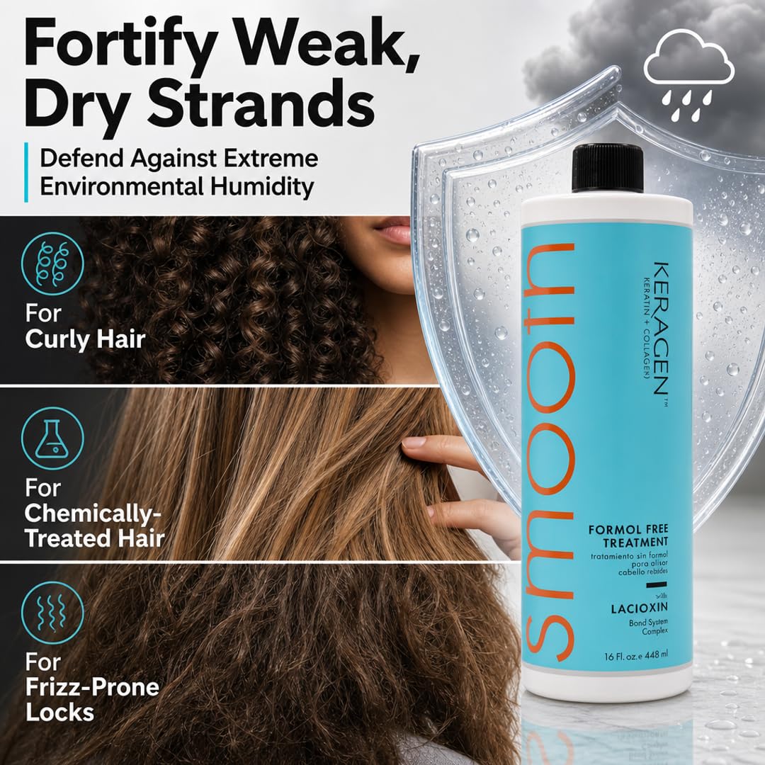 KERAGEN Brazilian Keratin Smoothing Treatment Formaldehyde-Free Blowout Straightening System