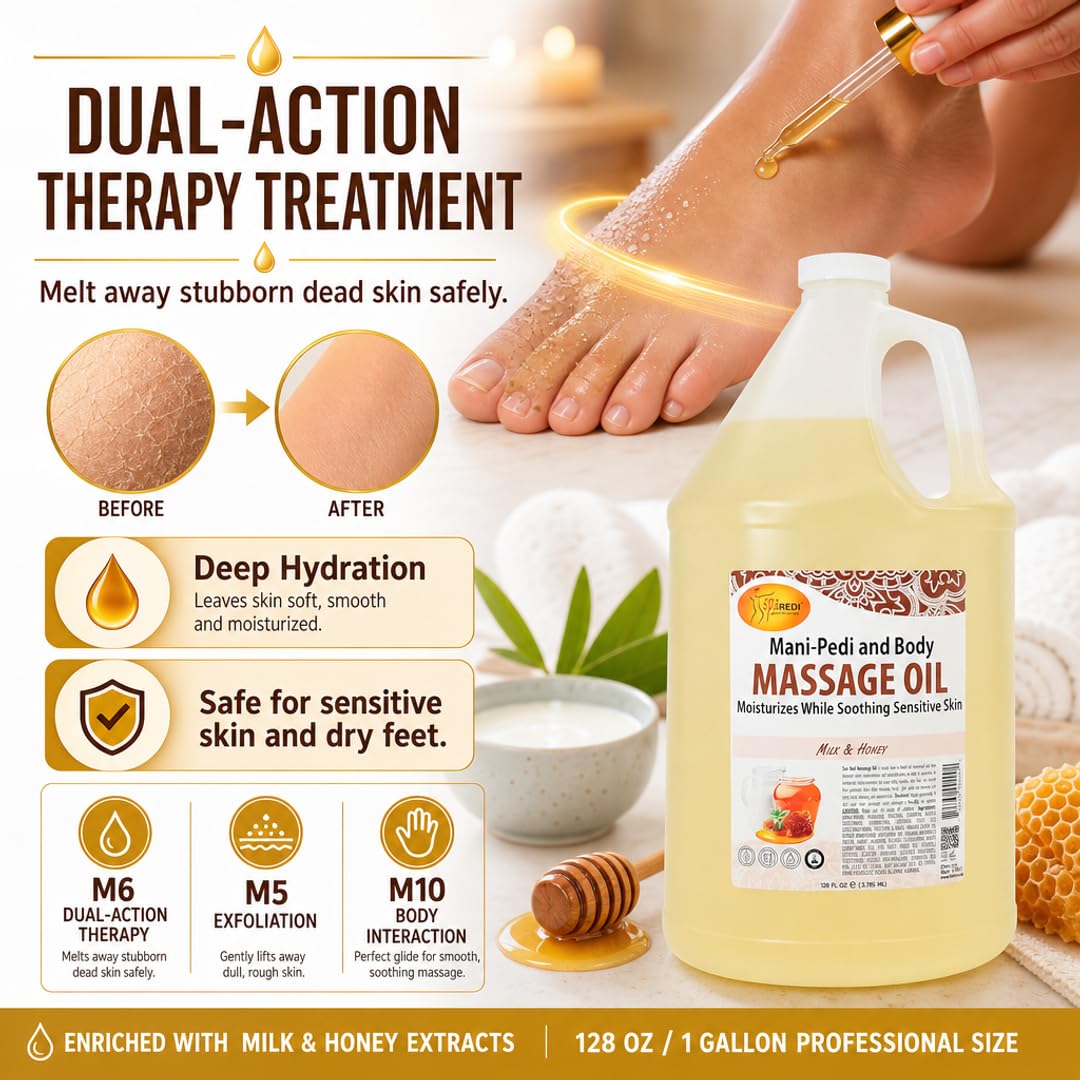 SPA REDI Massage Oil - Soothing Relief for Sore Muscles &amp; Hydrated Skin