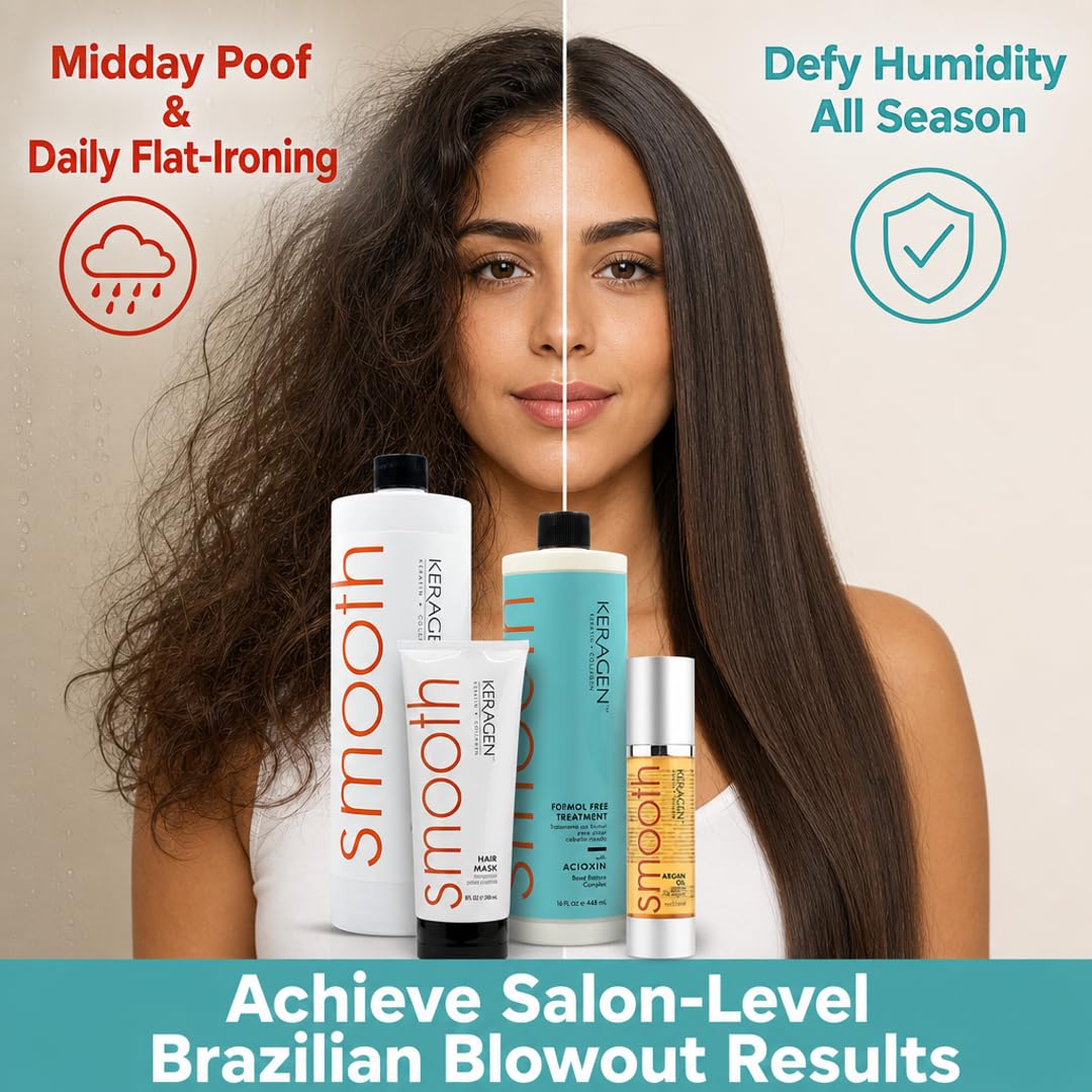 Keragen Brazilian Keratin Smoothing Treatment Blowout Straightening System