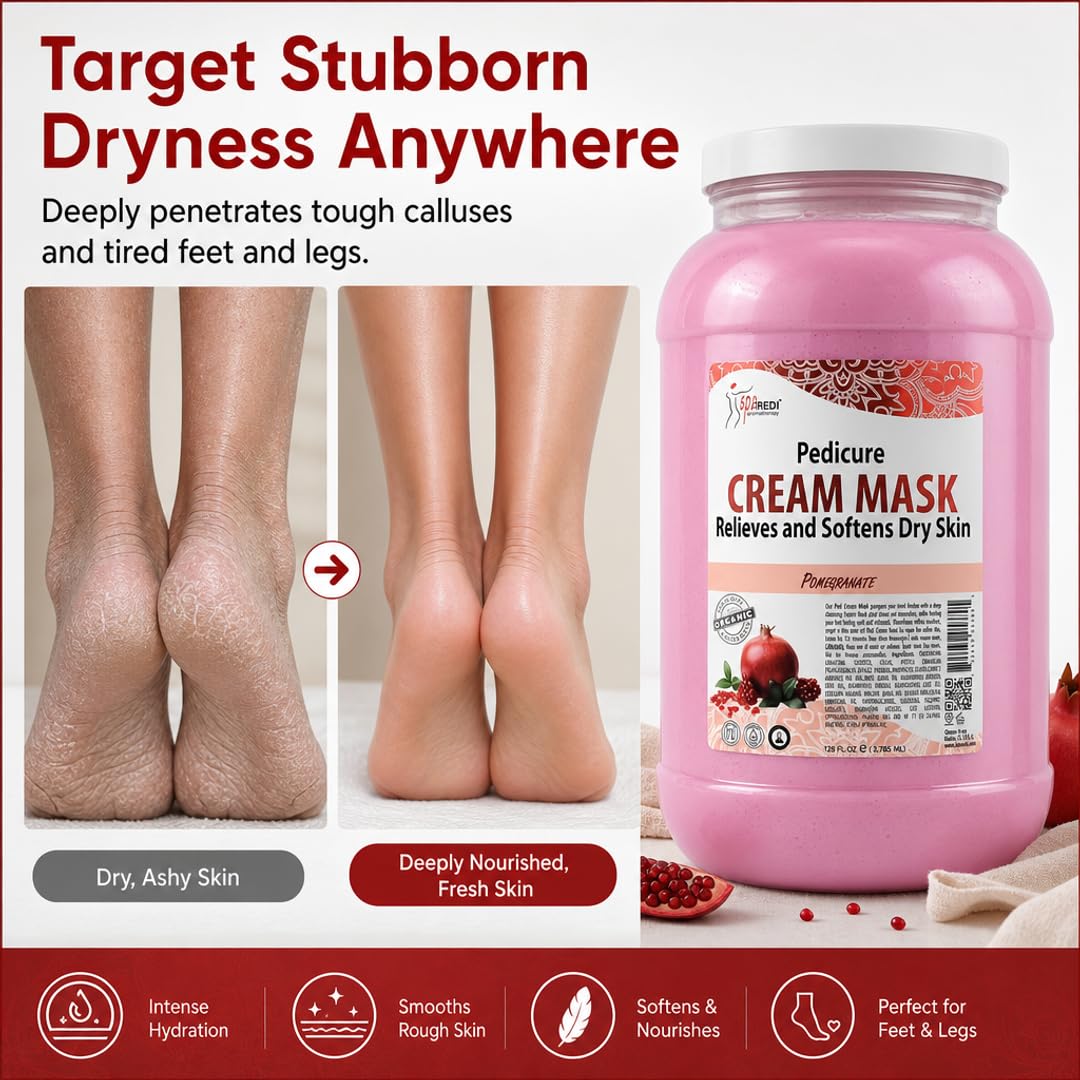 SPA REDI Body &amp; Foot Cream Mask - Hydrating &amp; Refreshing for Tired Skin