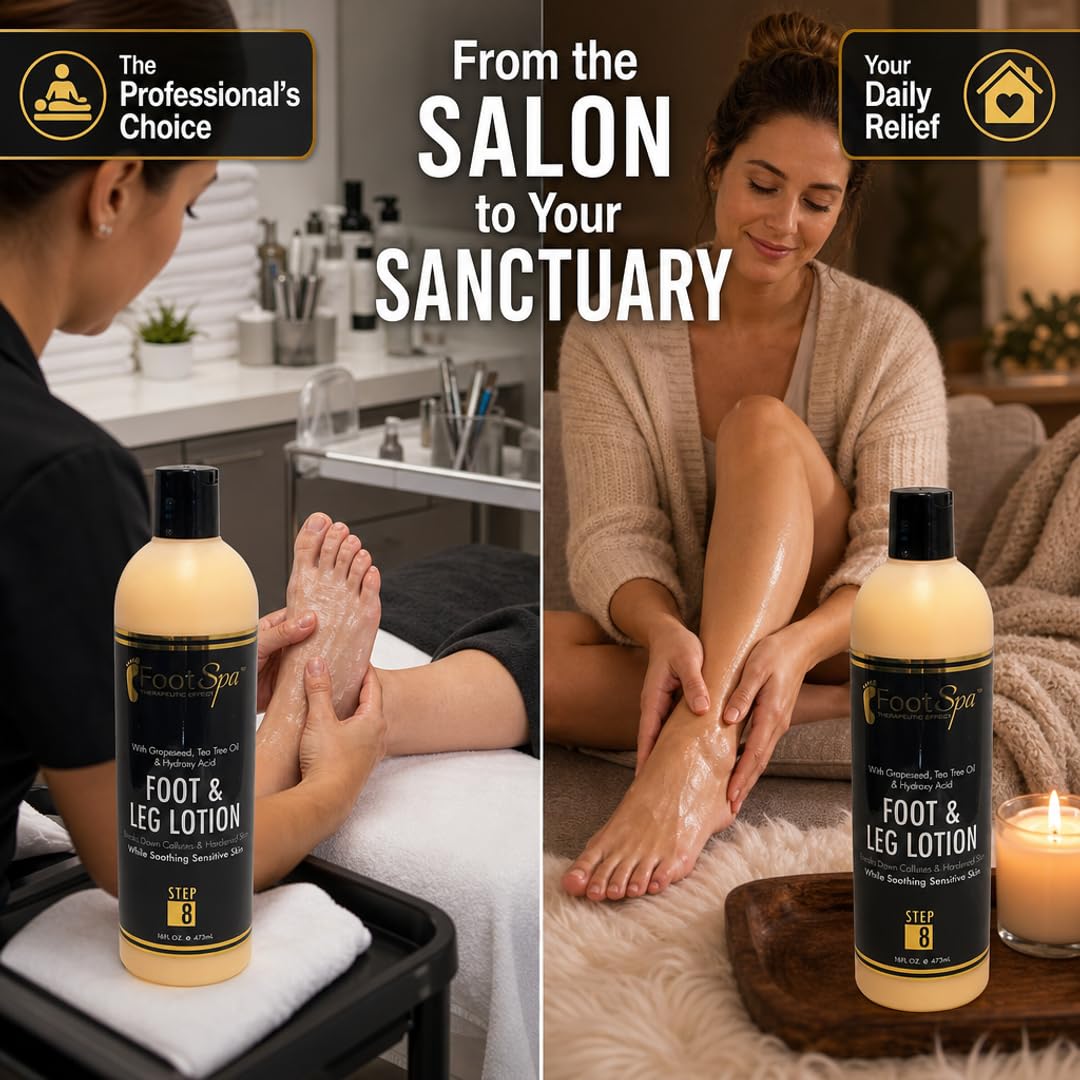 Foot Spa Healing Therapy Massage Lotion – Bulk Refill Gallon – Professional Pedicure &amp; Body Moisturizer with Peppermint &amp; Eucalyptus – Infused with Natural Oils &amp; Vitamins for Deep Hydration - Beauty Market Online