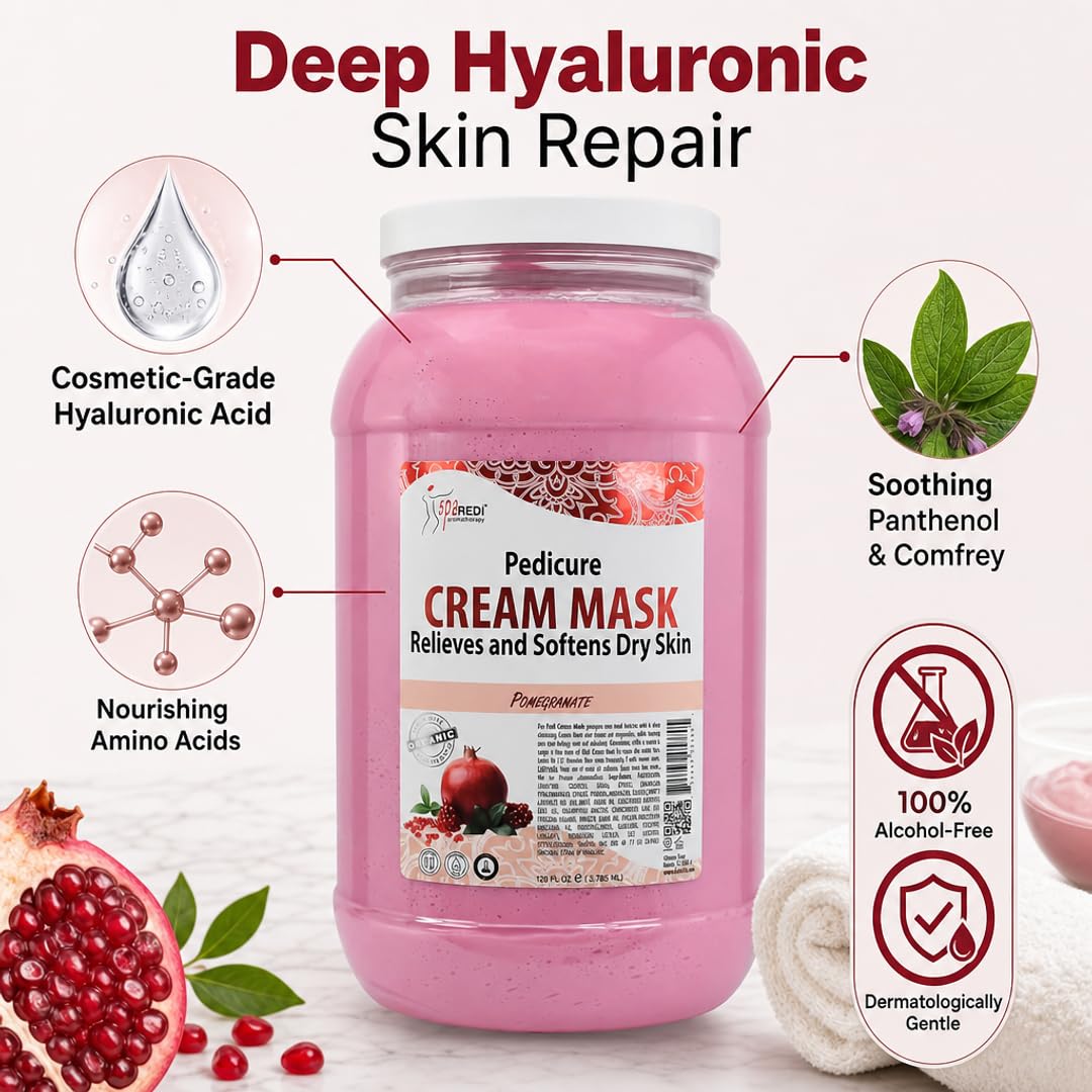 SPA REDI Body &amp; Foot Cream Mask - Hydrating &amp; Refreshing for Tired Skin