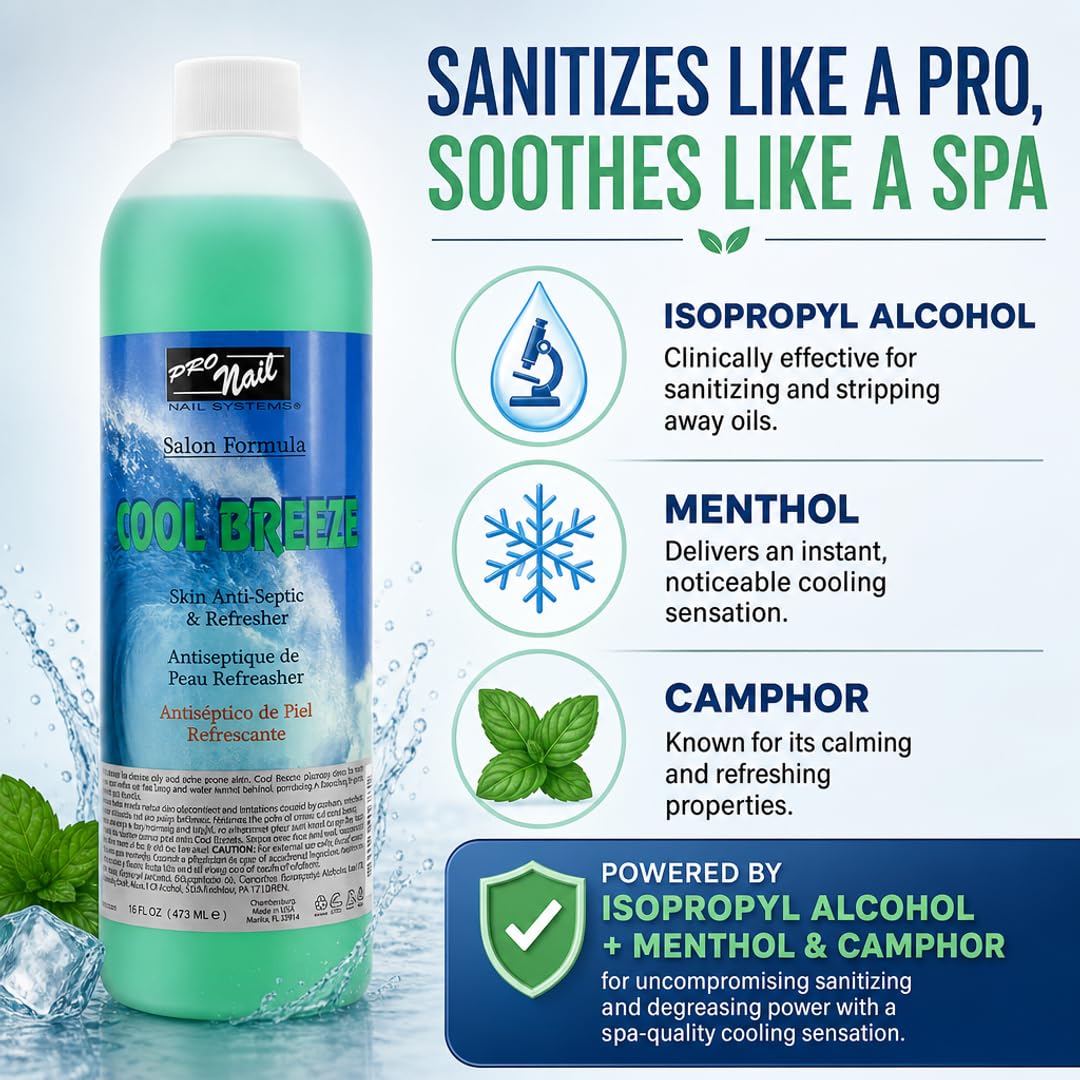 PRO NAIL Cool Breeze Astringent - Refreshes and Tones Skin
