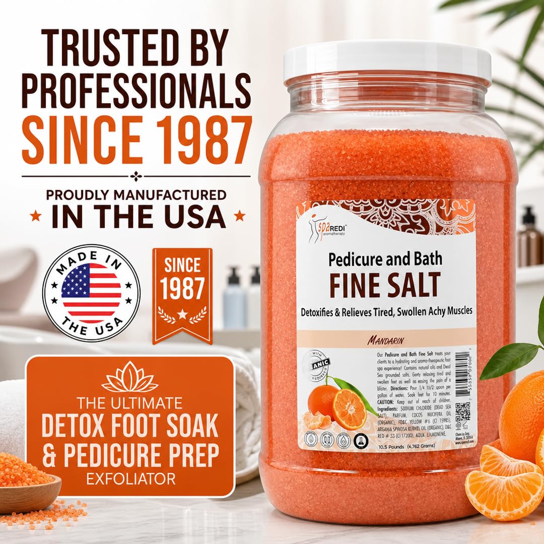 SPA REDI Detox Foot Soak - Hydrates &amp; Softens Feet with Dead Sea Salts