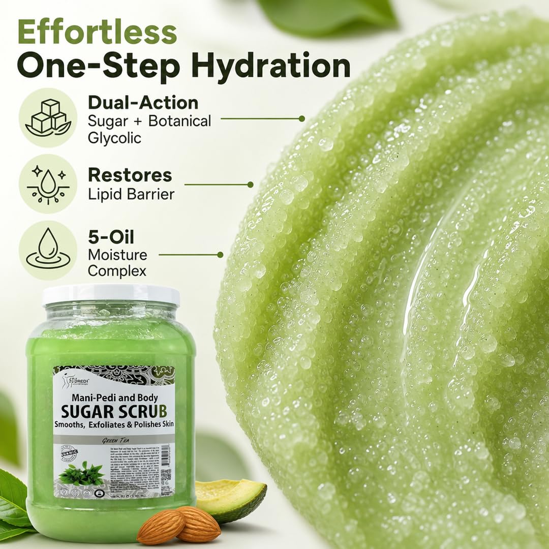 SPA REDI Sugar Body Scrub - Exfoliating &amp; Moisturizing for Smooth, Fresh Skin