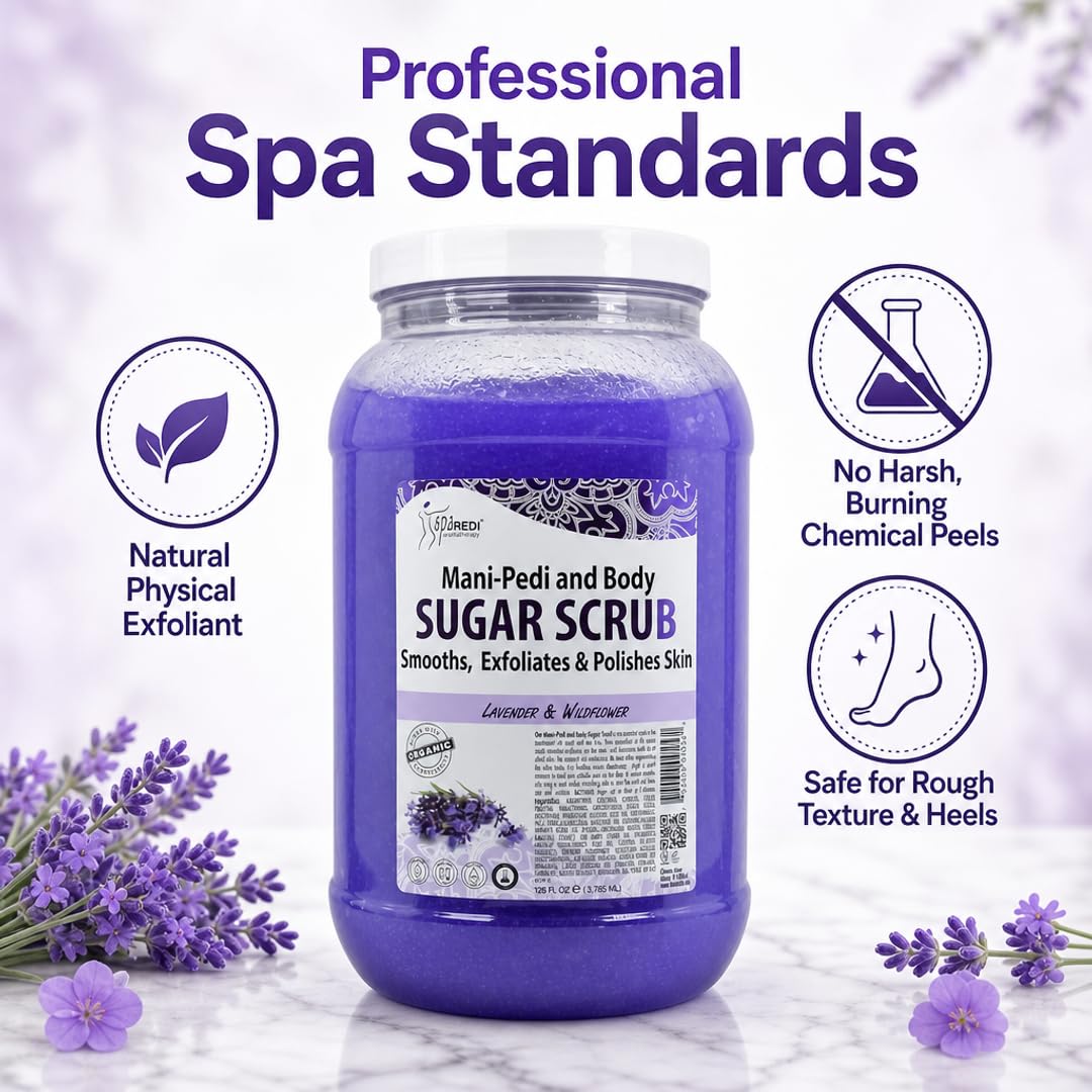 SPA REDI Sugar Body Scrub - Exfoliating &amp; Moisturizing for Smooth, Fresh Skin - Beauty Market Online