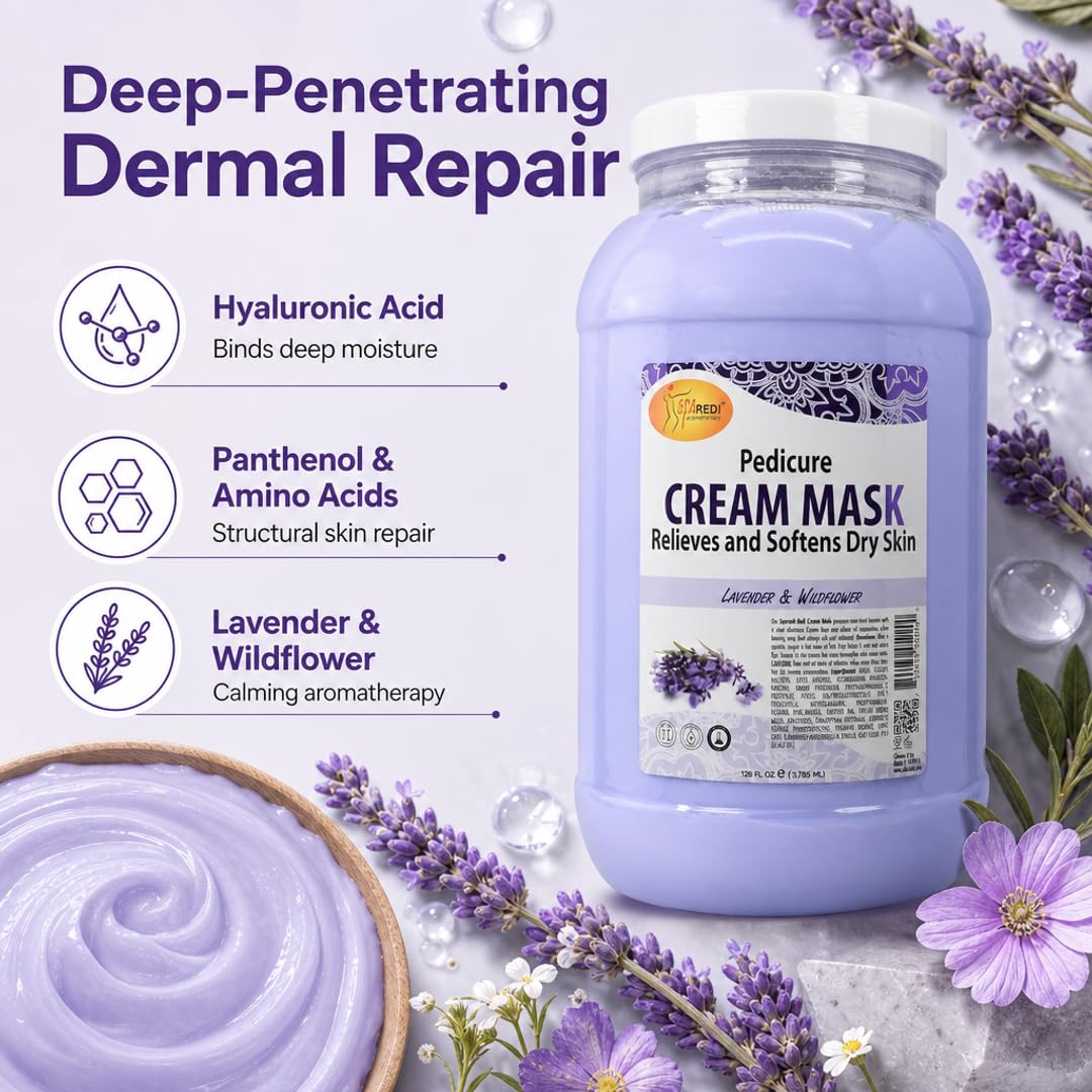 SPA REDI Body &amp; Foot Cream Mask - Hydrating &amp; Refreshing for Tired Skin