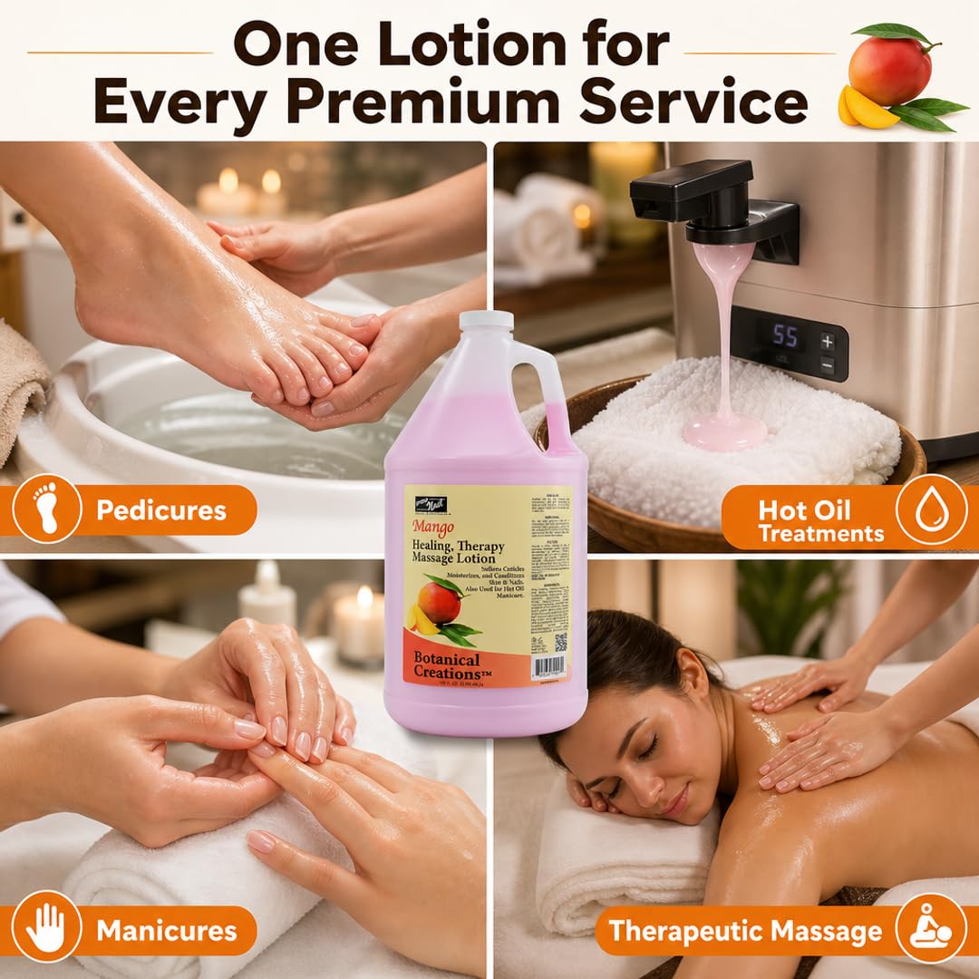 PRO NAIL Healing Therapy Massage Lotion - Nourishes &amp; Moisturizes Skin, Perfect for Pedicure, Manicure &amp; Body Care