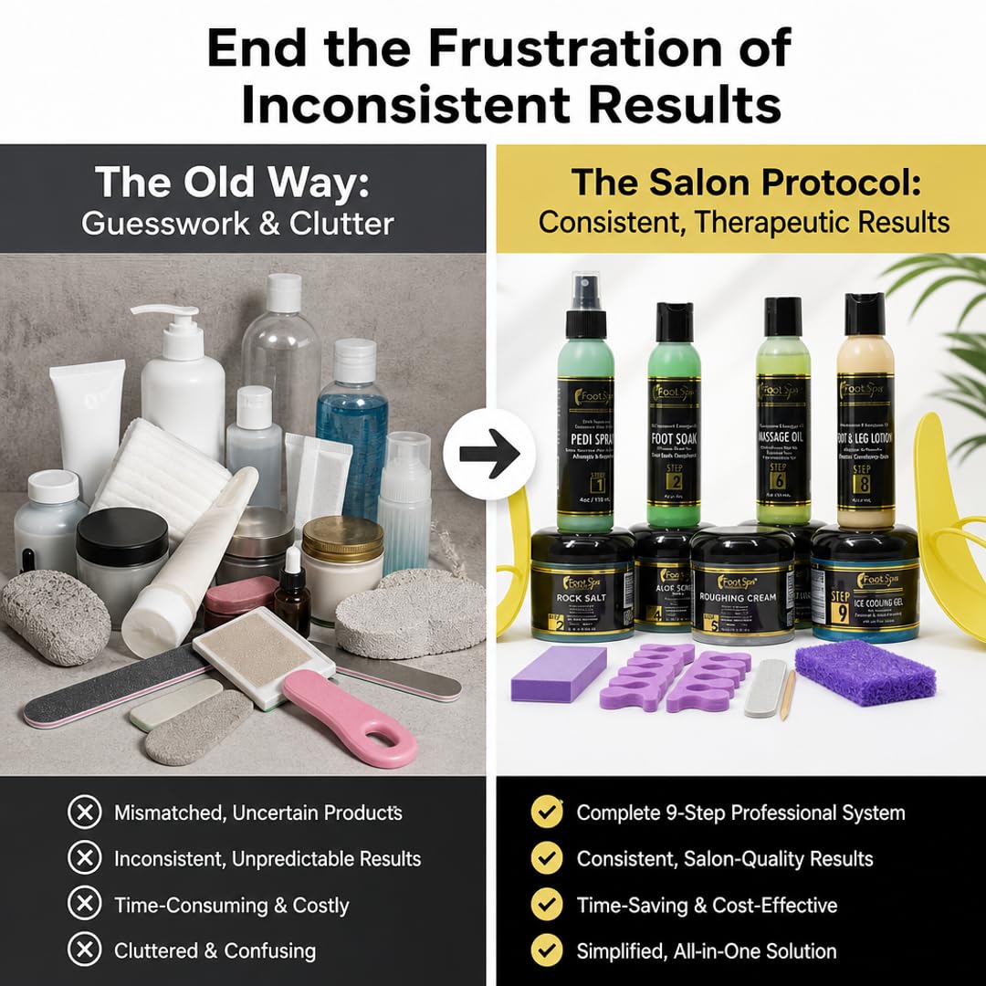 Foot Spa Professional Pedicure Student Kit – Complete 10-Piece Aromatherapeutic Spa Pedicure Se