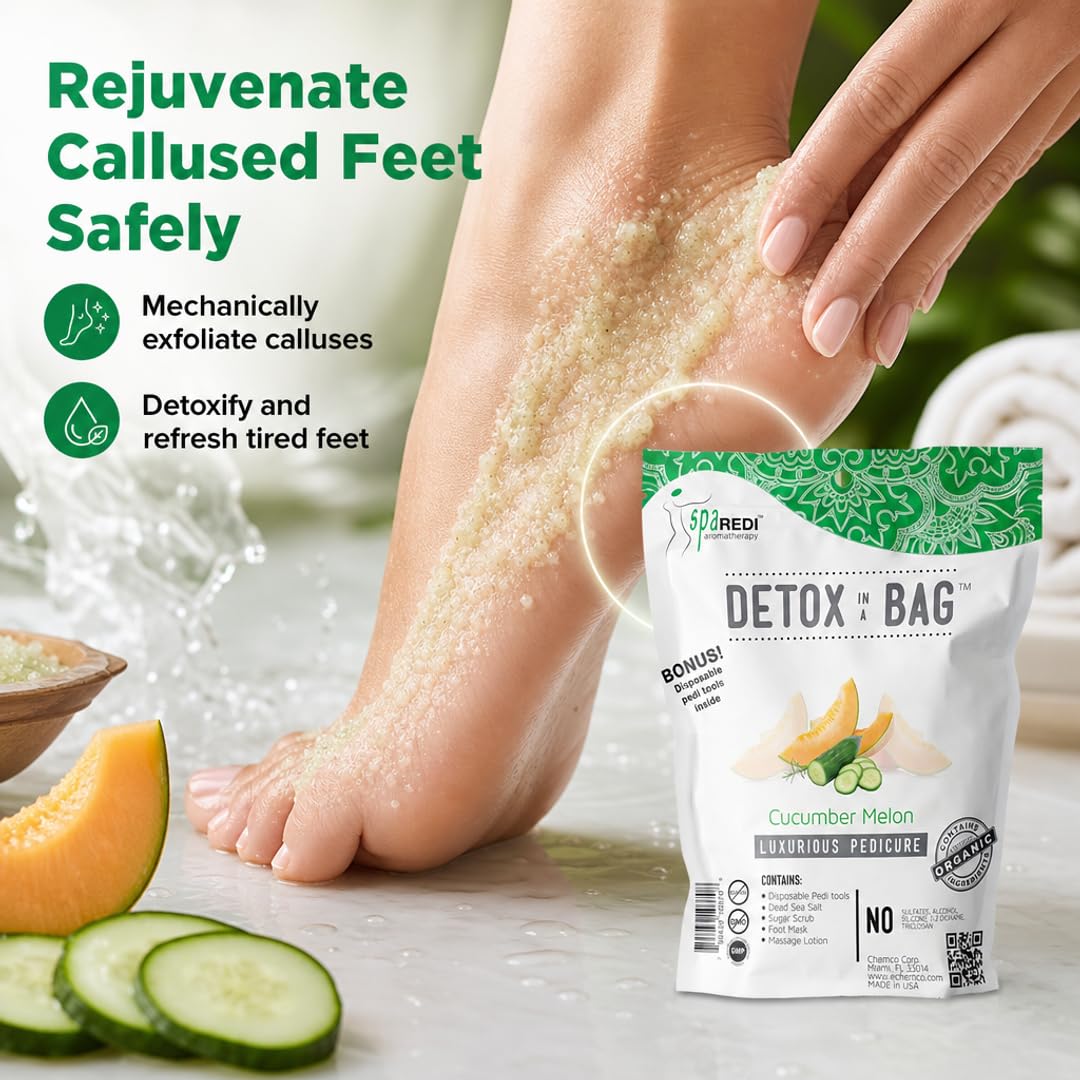SPA REDI Luxurious Gel Pedicure Kit - Indulge in Spa Experience - Multiple Scents Available