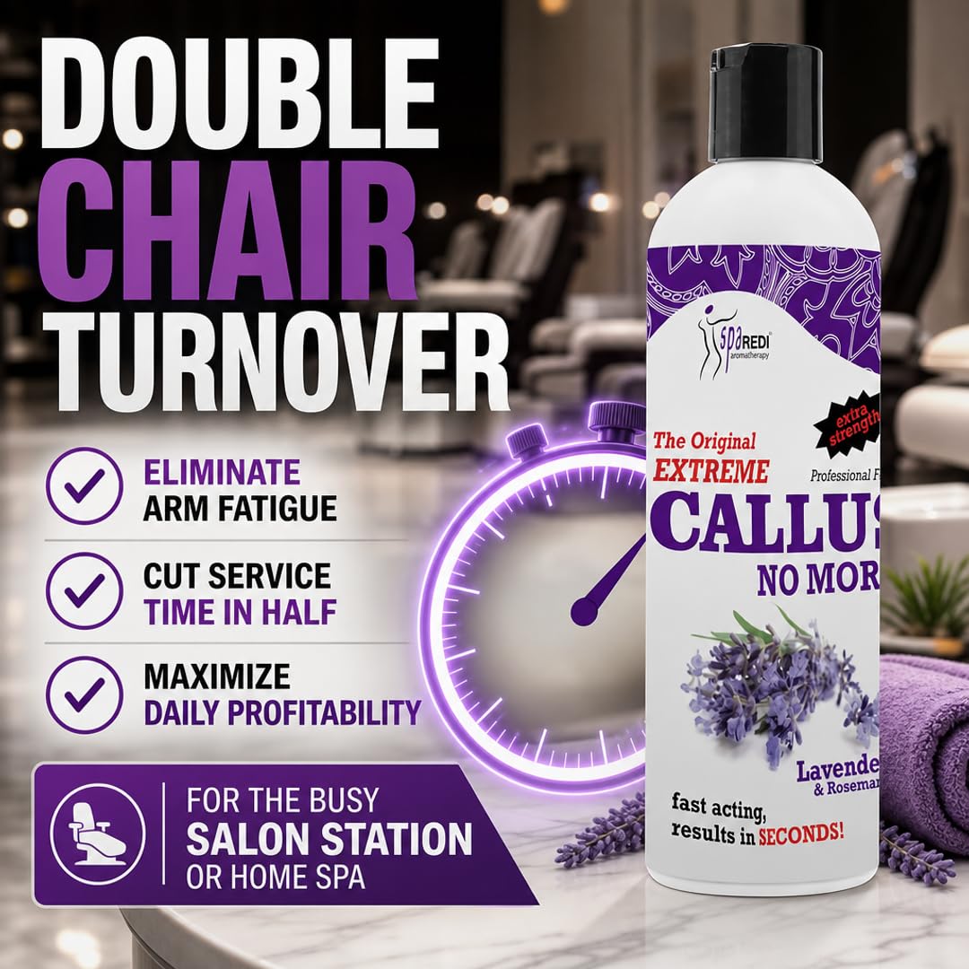 SPA REDI Callus Remover Gel - Quickly Removes Tough Calluses &amp; Smooths Cracked Heels