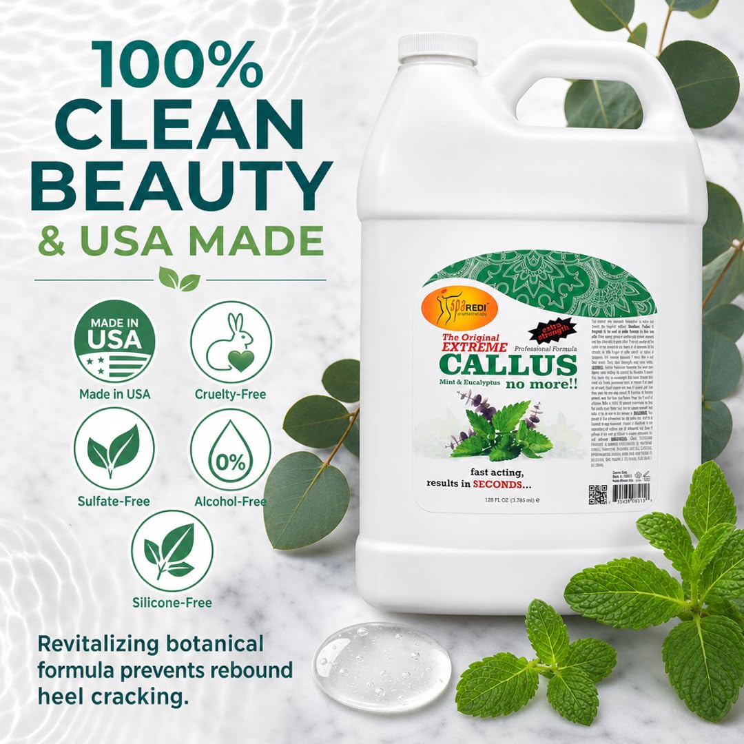 SPA REDI Callus Remover Gel - Quickly Removes Tough Calluses &amp; Smooths Cracked Heels