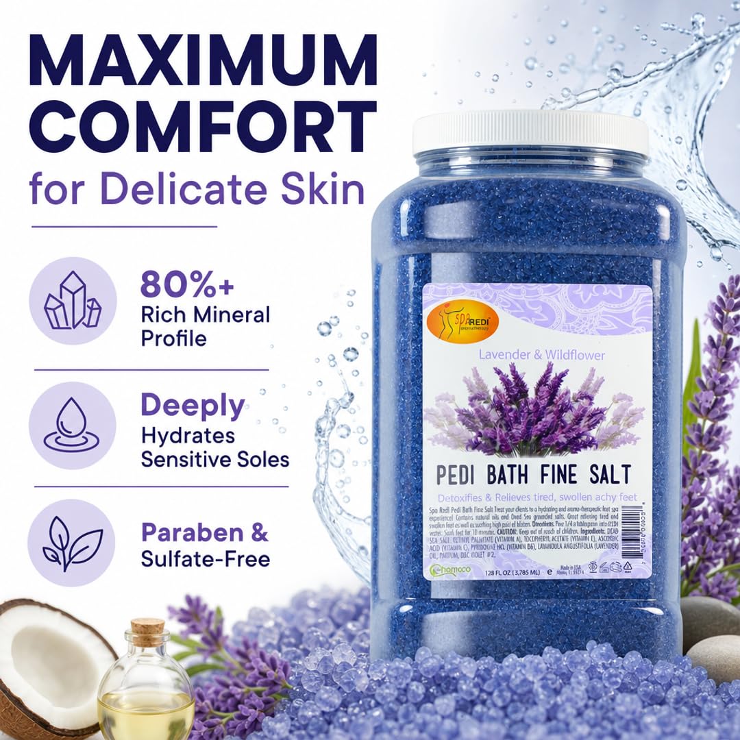 SPA REDI Detox Foot Soak - Hydrates &amp; Softens Feet with Dead Sea Salts - Beauty Market Online
