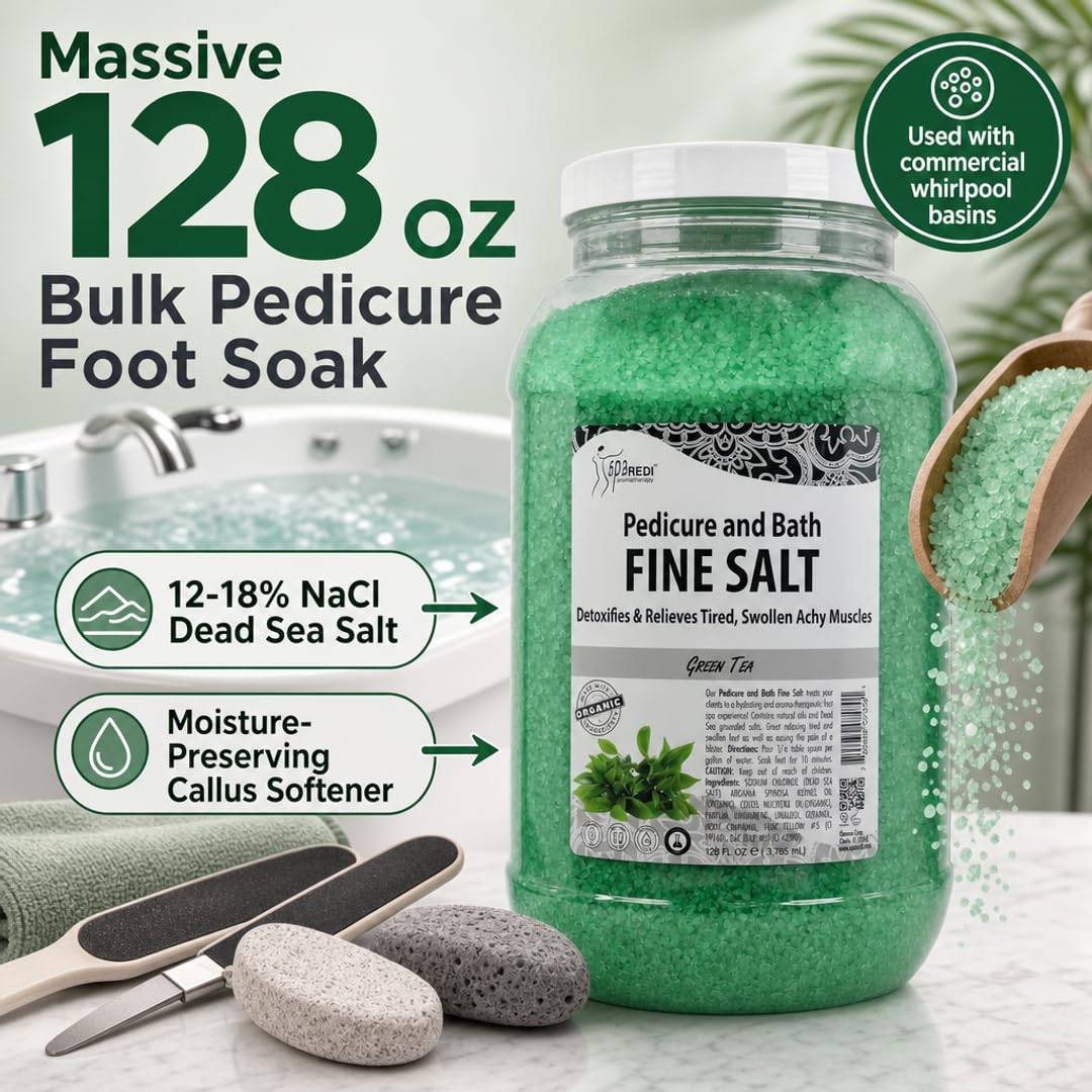 SPA REDI Detox Foot Soak - Hydrates &amp; Softens Feet with Dead Sea Salts