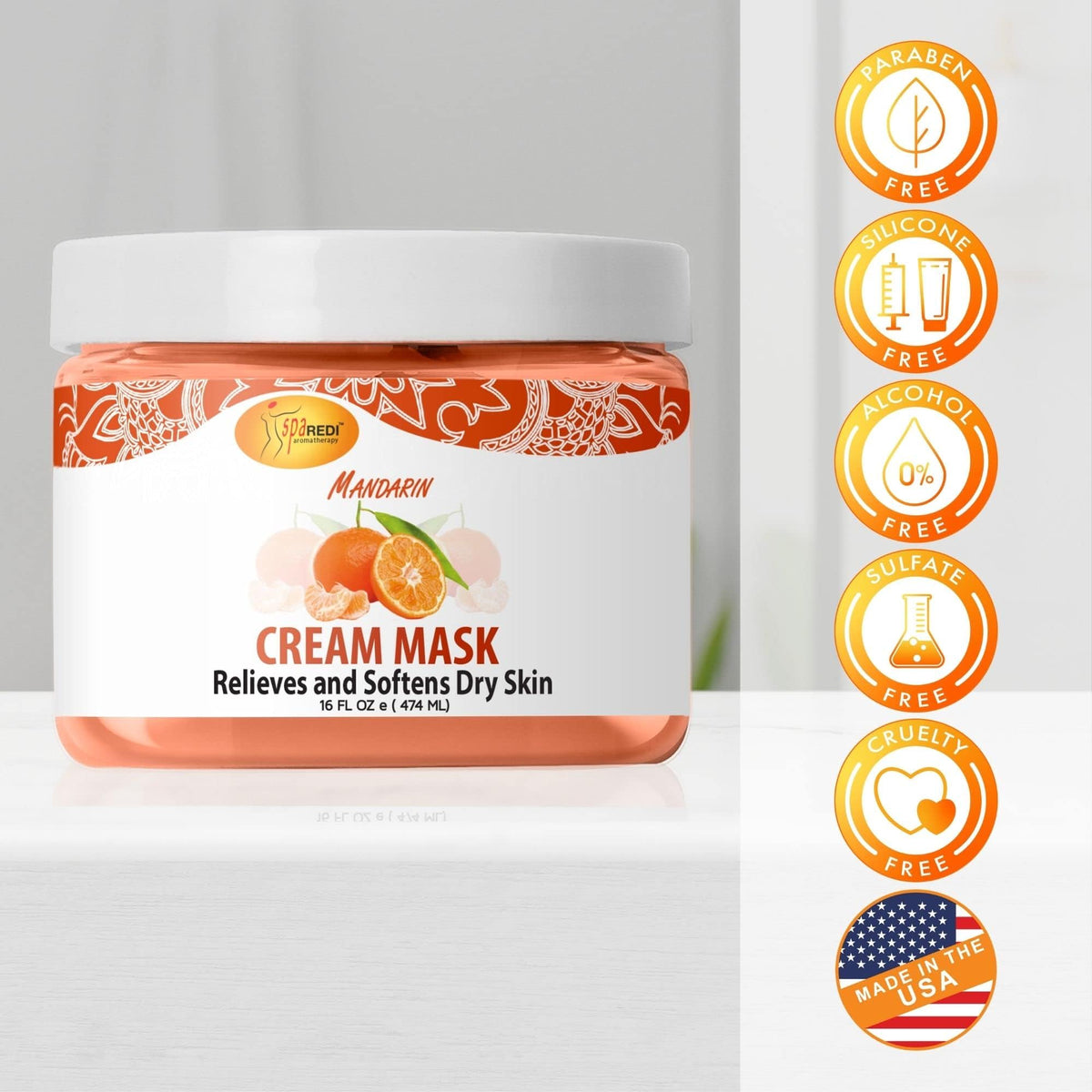 SPA REDI Body &amp; Foot Cream Mask - Hydrating &amp; Refreshing for Tired Skin