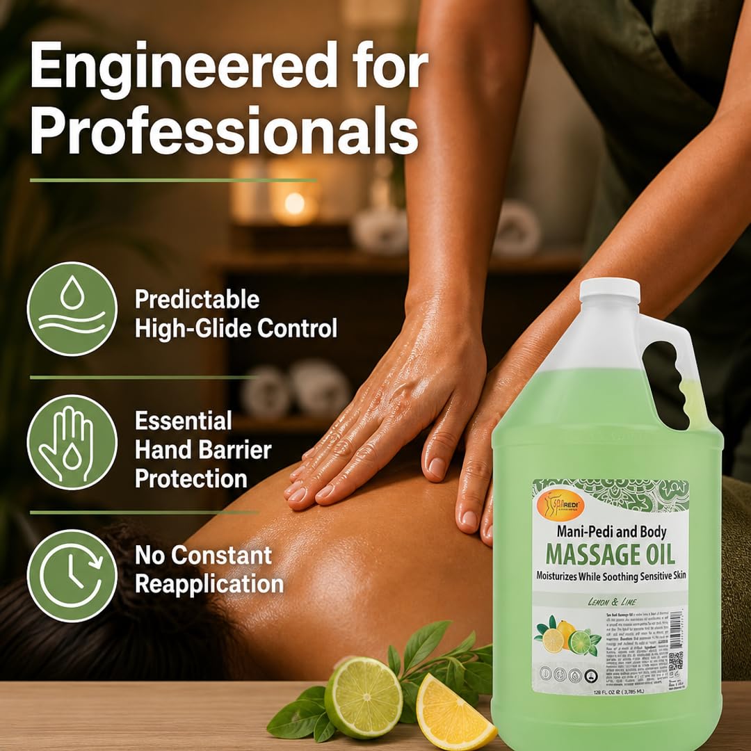 SPA REDI Massage Oil - Soothing Relief for Sore Muscles &amp; Hydrated Skin