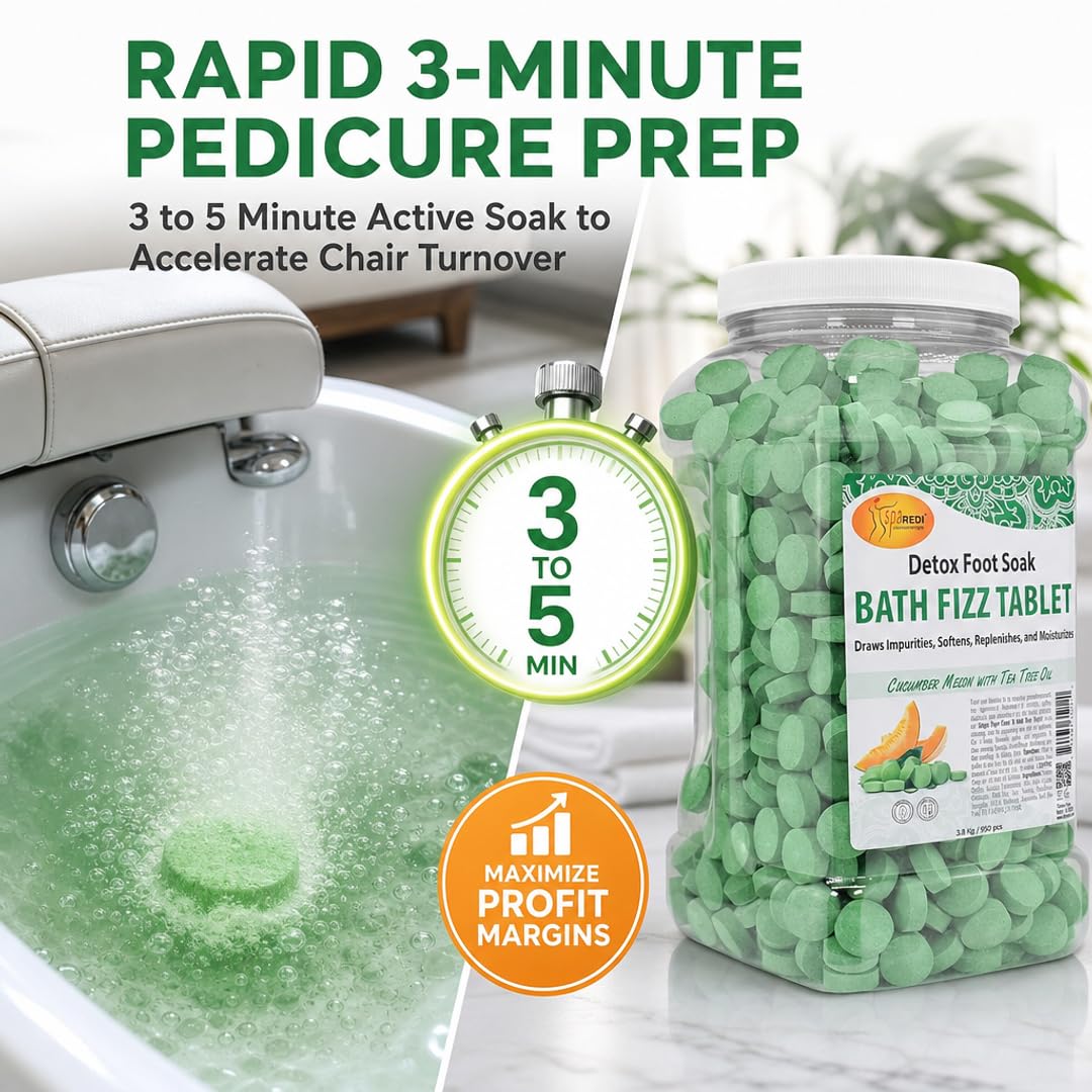 SPA REDI Bath Fizz Tablets - Relaxing Aromatherapy in Various Scents