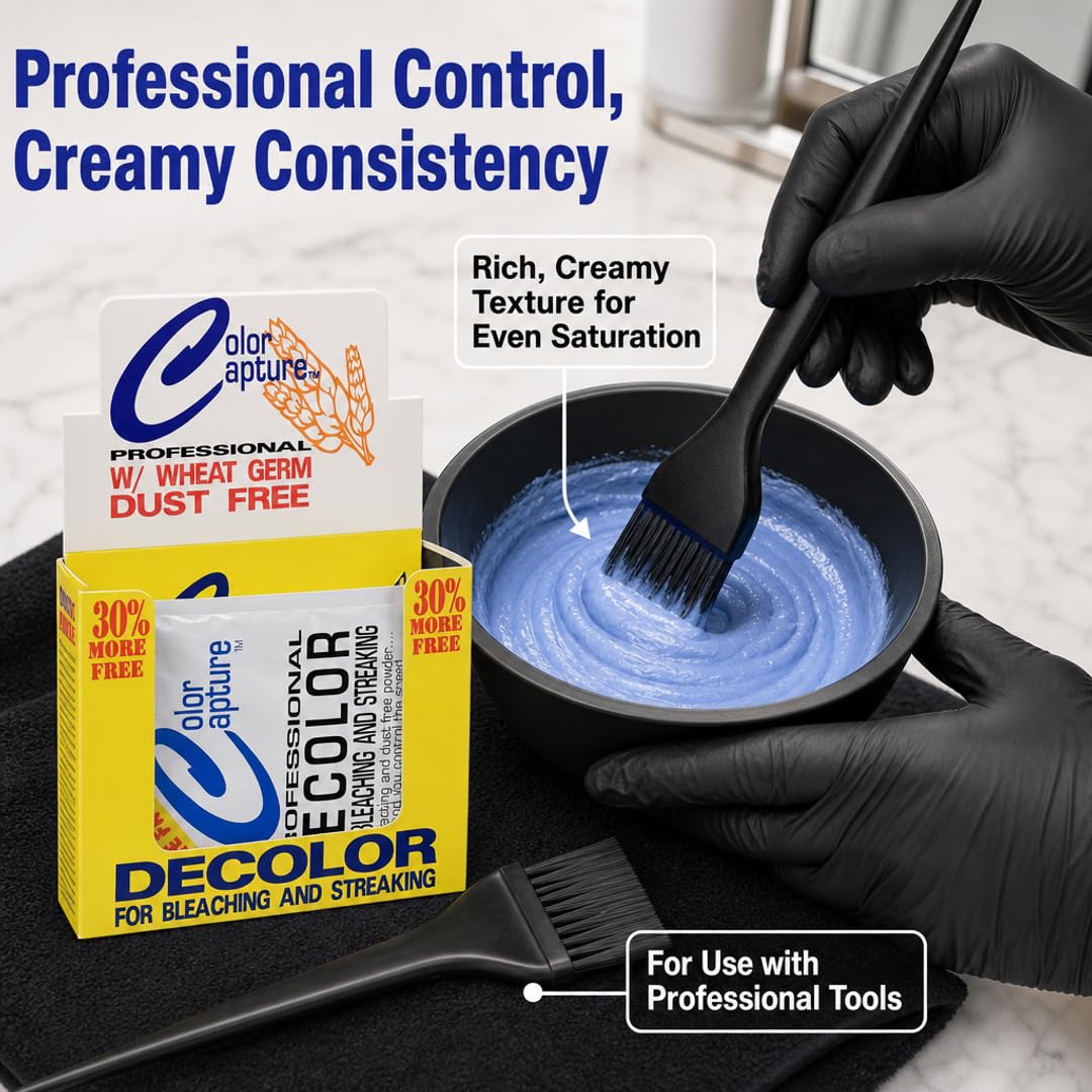 COLOR CAPTURE Hair Bleach Powder - Blue - For Bleaching &amp; Streaking - Professional Use