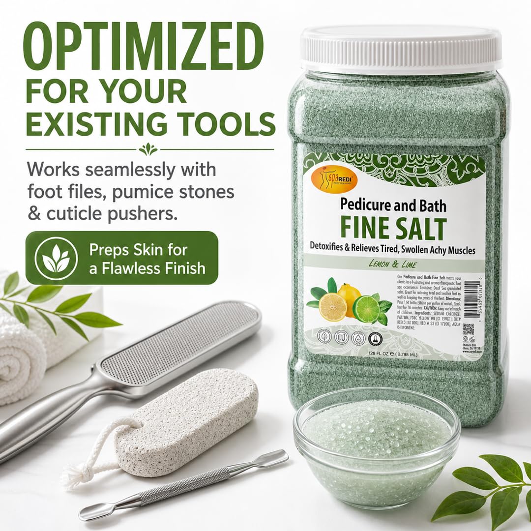 SPA REDI Detox Foot Soak - Hydrates &amp; Softens Feet with Dead Sea Salts