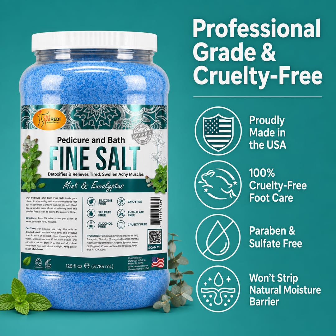 SPA REDI Detox Foot Soak - Hydrates &amp; Softens Feet with Dead Sea Salts