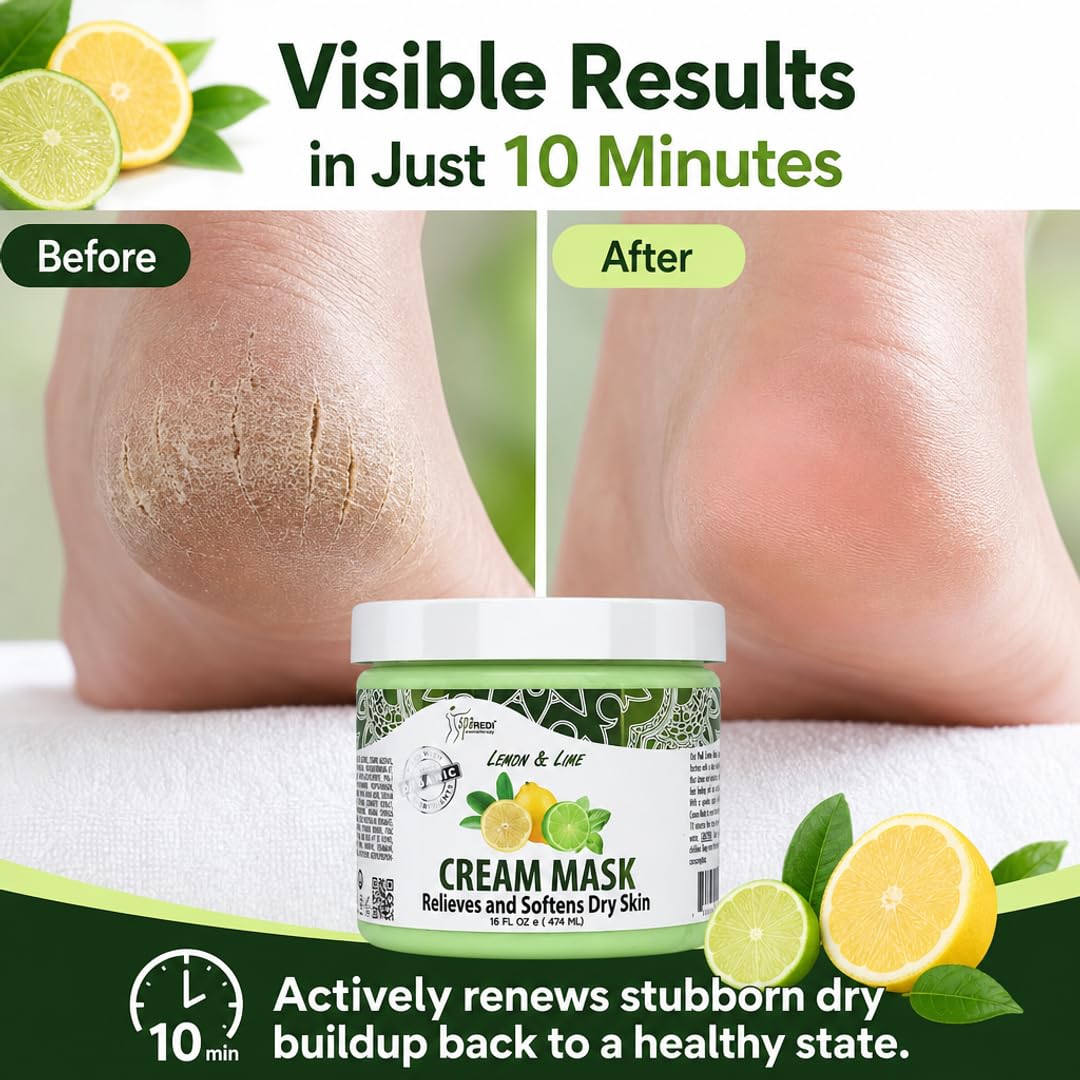 SPA REDI Body &amp; Foot Cream Mask - Hydrating &amp; Refreshing for Tired Skin