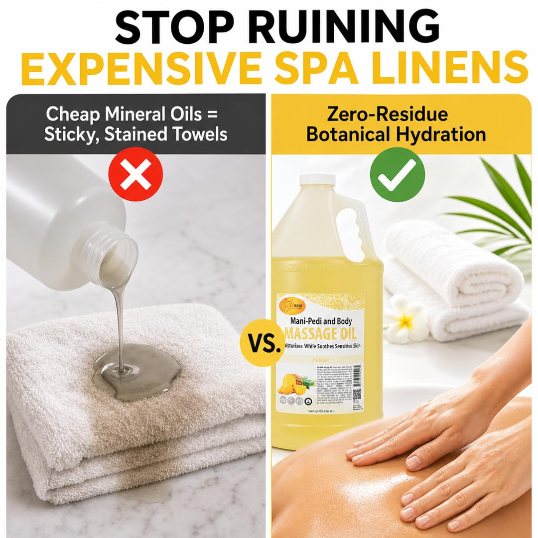 SPA REDI Massage Oil - Soothing Relief for Sore Muscles &amp; Hydrated Skin