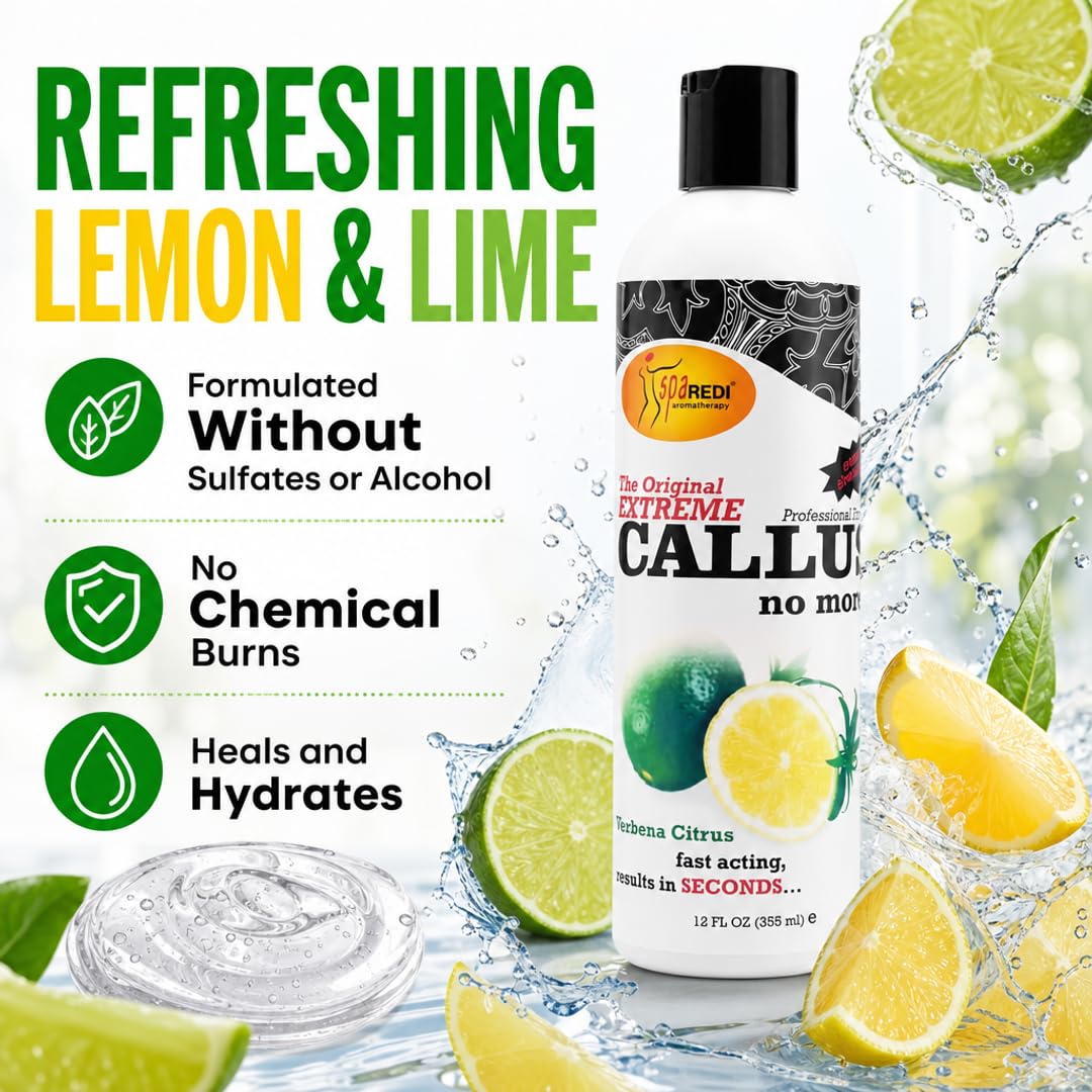 SPA REDI Callus Remover Gel - Quickly Removes Tough Calluses &amp; Smooths Cracked Heels