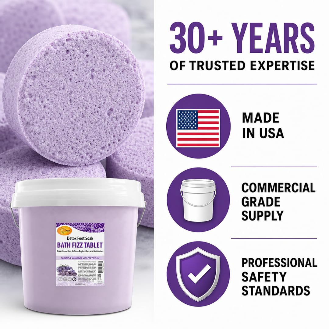 SPA REDI Bath Fizz Tablets - Relaxing Aromatherapy in Various Scents