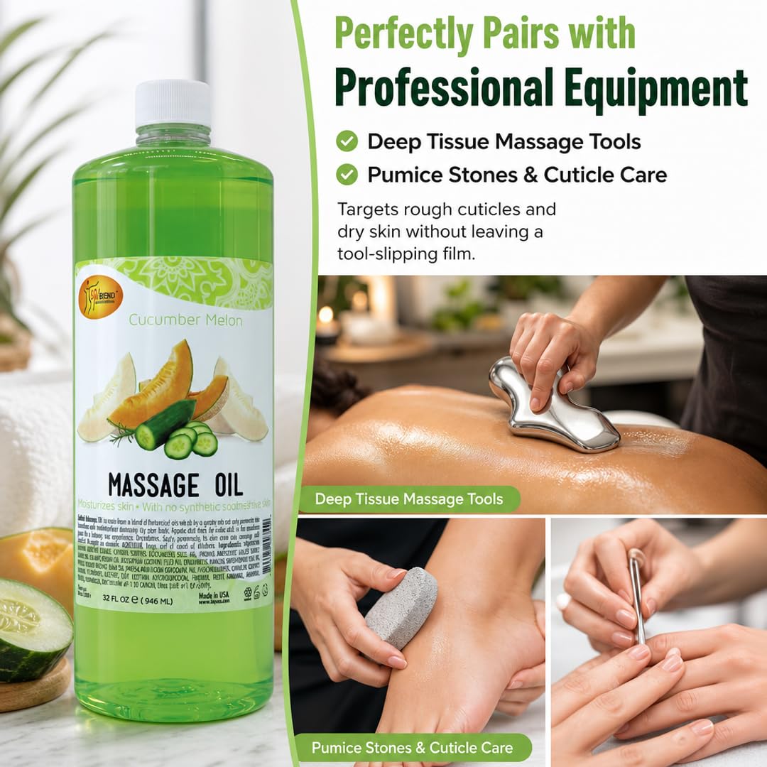 SPA REDI Massage Oil - Soothing Relief for Sore Muscles &amp; Hydrated Skin