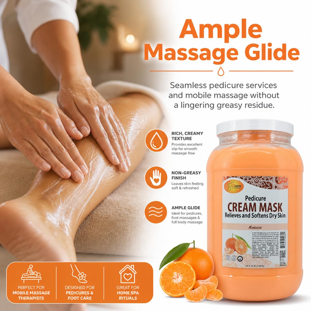 SPA REDI Body &amp; Foot Cream Mask - Hydrating &amp; Refreshing for Tired Skin