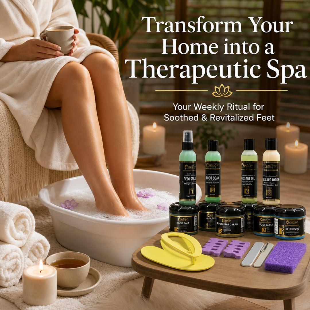 Foot Spa Professional Pedicure Student Kit – Complete 10-Piece Aromatherapeutic Spa Pedicure Se