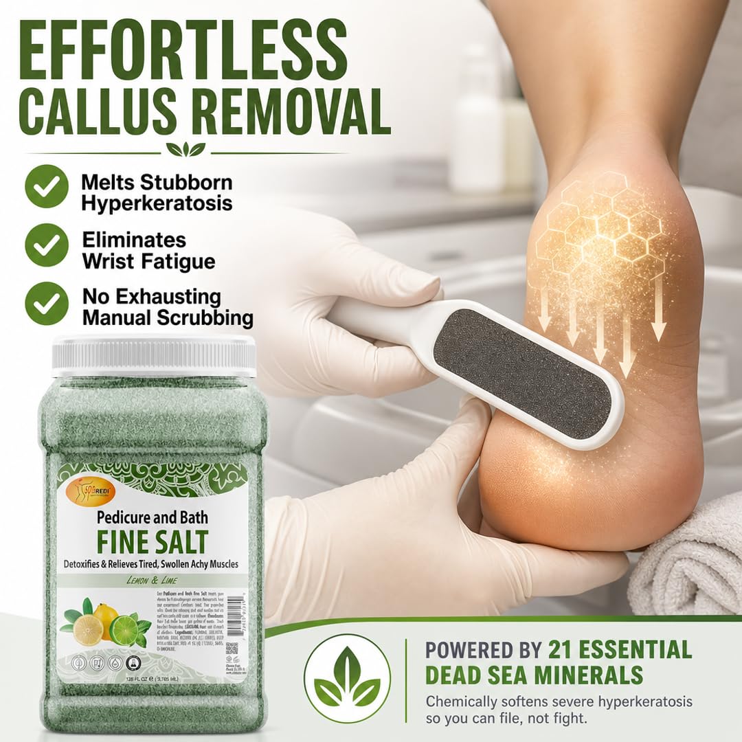SPA REDI Detox Foot Soak - Hydrates &amp; Softens Feet with Dead Sea Salts