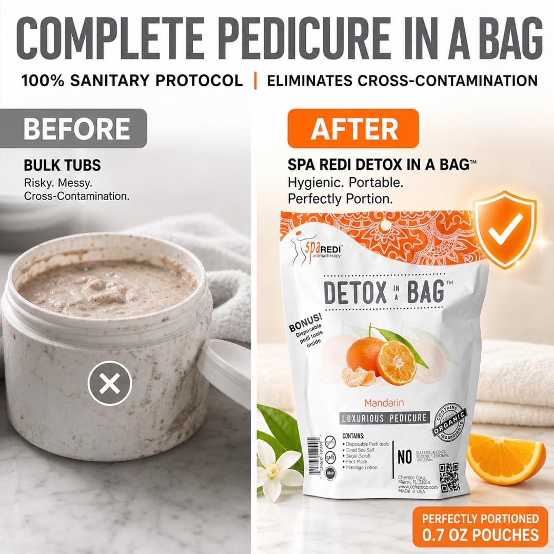 SPA REDI Luxurious Gel Pedicure Kit - Indulge in Spa Experience - Multiple Scents Available - Beauty Market Online