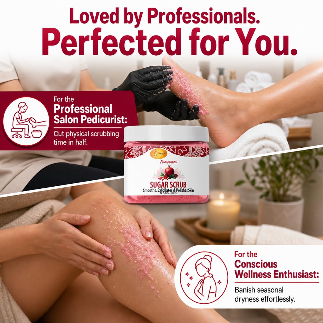 SPA REDI Sugar Body Scrub - Exfoliating &amp; Moisturizing for Smooth, Fresh Skin