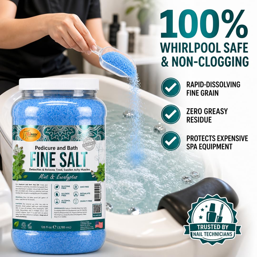 SPA REDI Detox Foot Soak - Hydrates &amp; Softens Feet with Dead Sea Salts