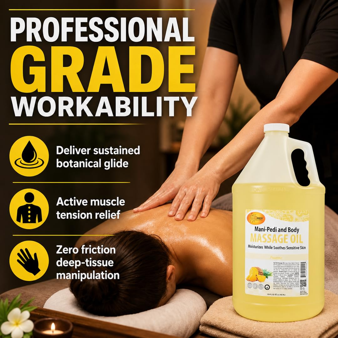 SPA REDI Massage Oil - Soothing Relief for Sore Muscles &amp; Hydrated Skin