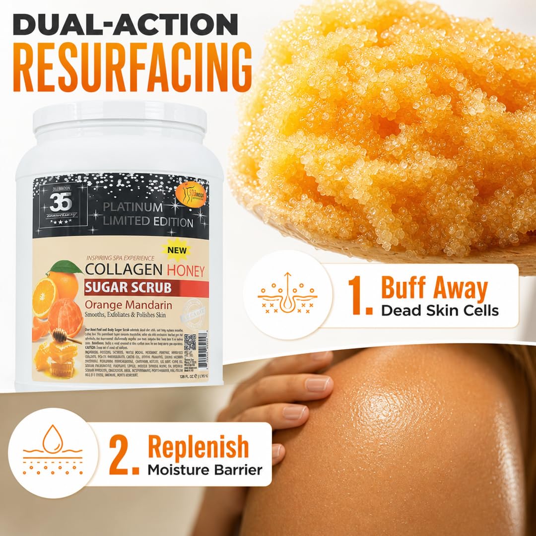 SPA REDI Sugar Scrub - Exfoliating &amp; Moisturizing for Glowing, Smooth Skin - Beauty Market Online