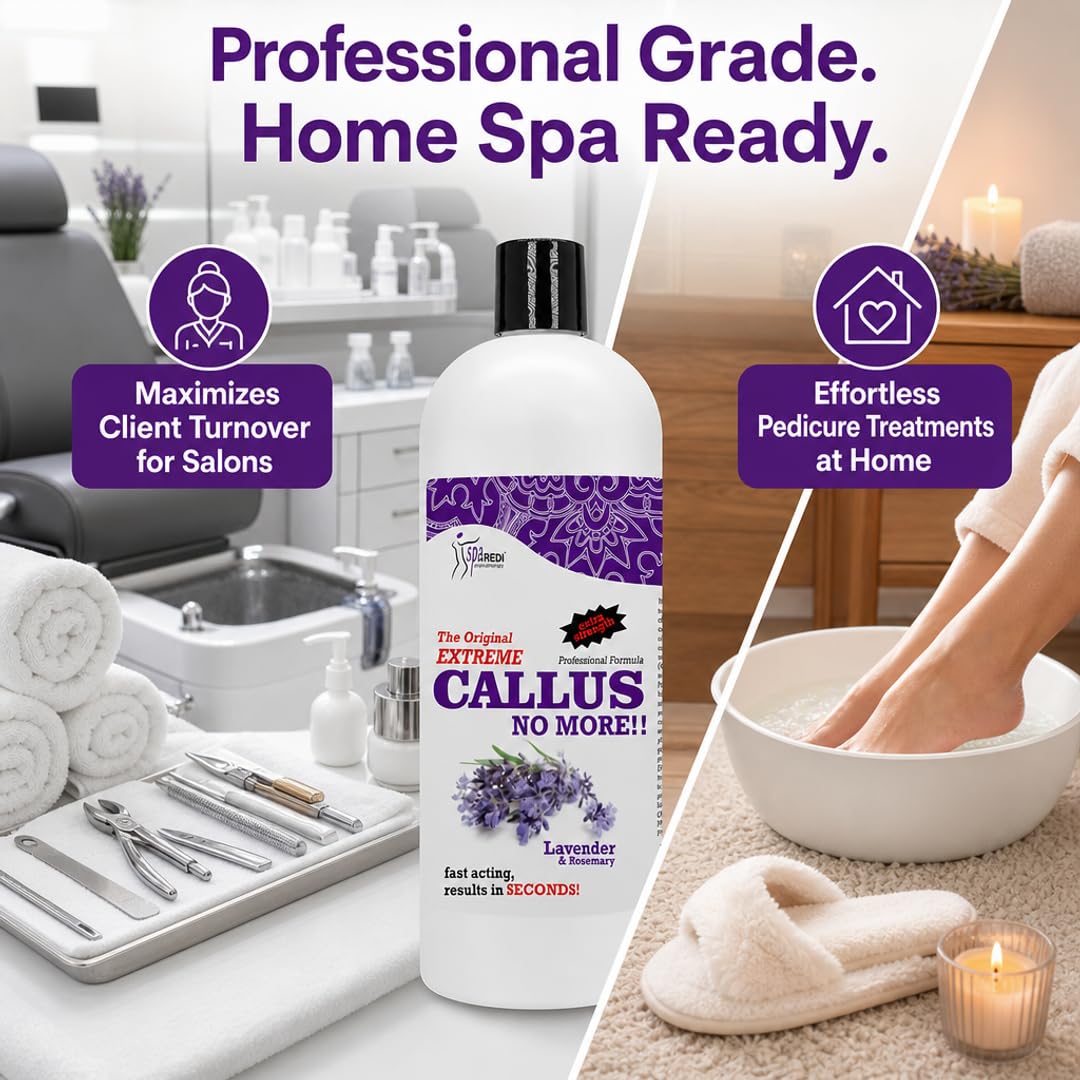 SPA REDI Callus Remover Gel - Quickly Removes Tough Calluses &amp; Smooths Cracked Heels