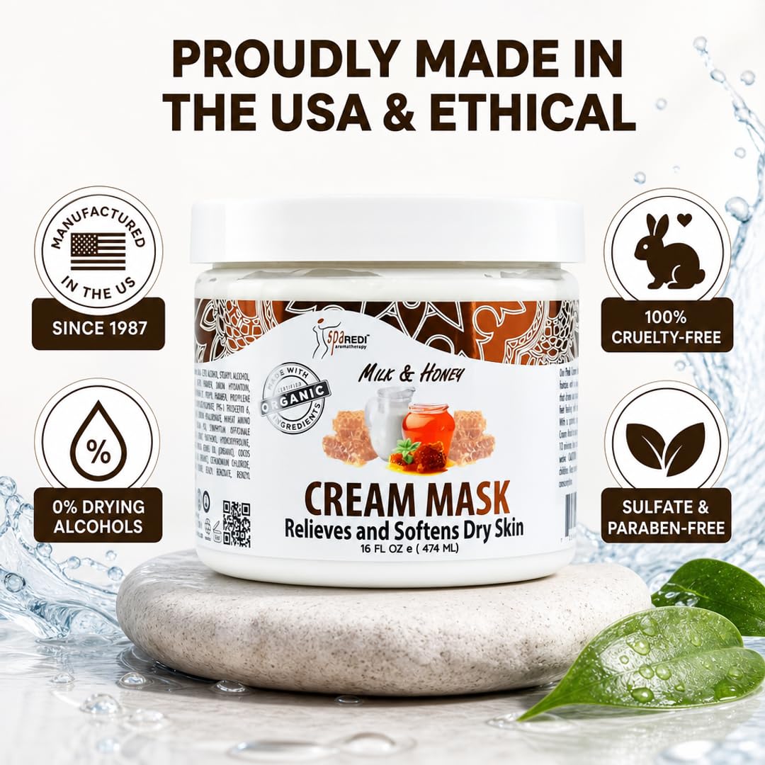 SPA REDI Body &amp; Foot Cream Mask - Hydrating &amp; Refreshing for Tired Skin
