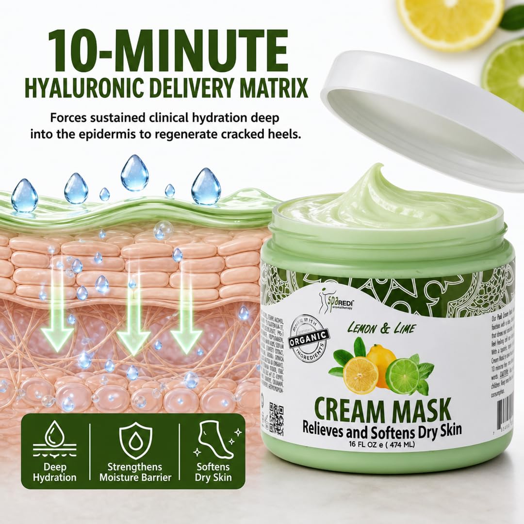 SPA REDI Body &amp; Foot Cream Mask - Hydrating &amp; Refreshing for Tired Skin