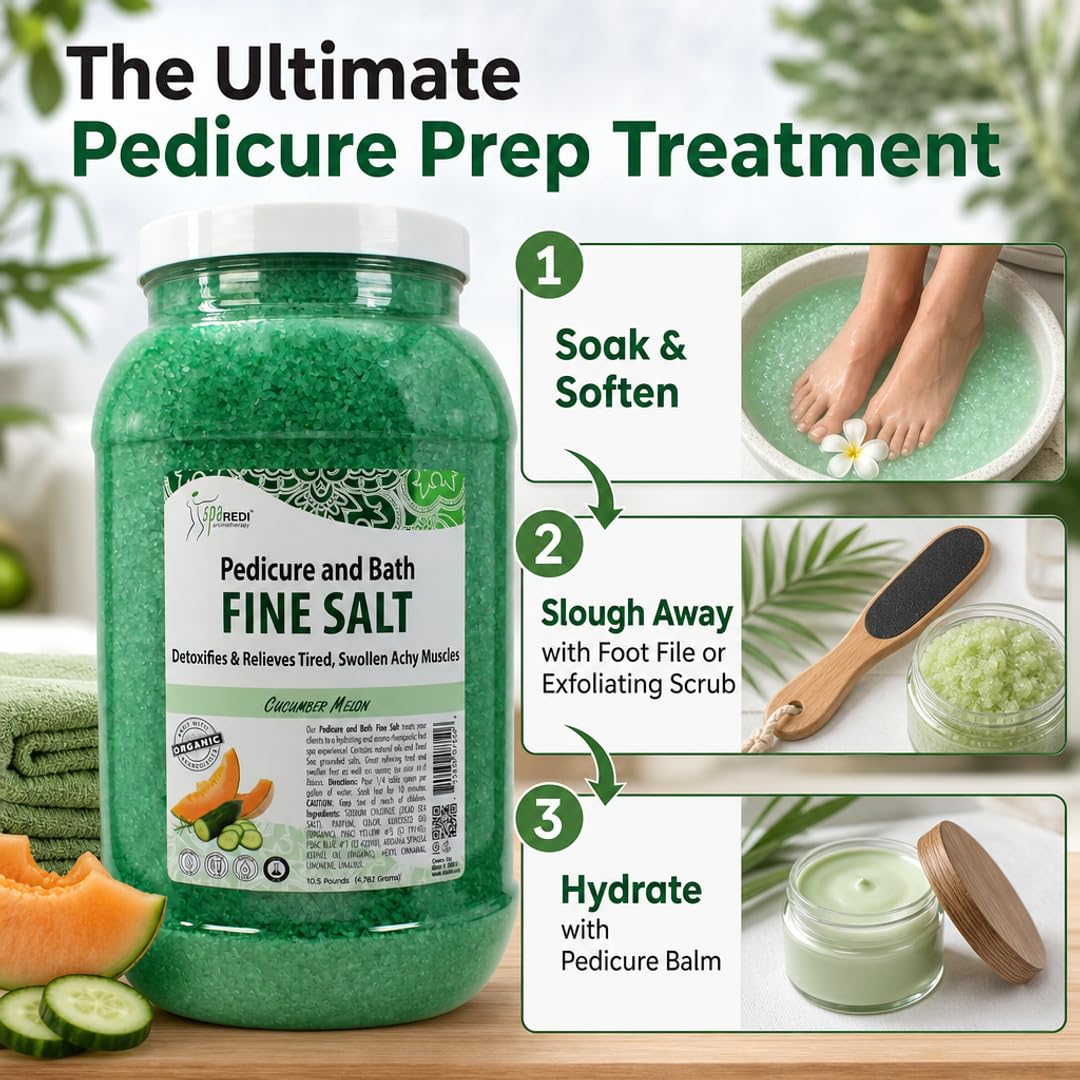 SPA REDI Detox Foot Soak - Hydrates &amp; Softens Feet with Dead Sea Salts