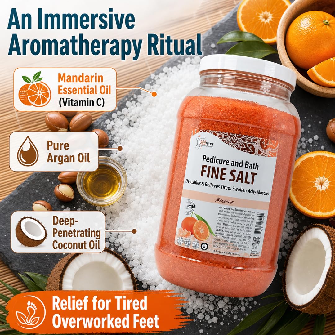 SPA REDI Detox Foot Soak - Hydrates &amp; Softens Feet with Dead Sea Salts