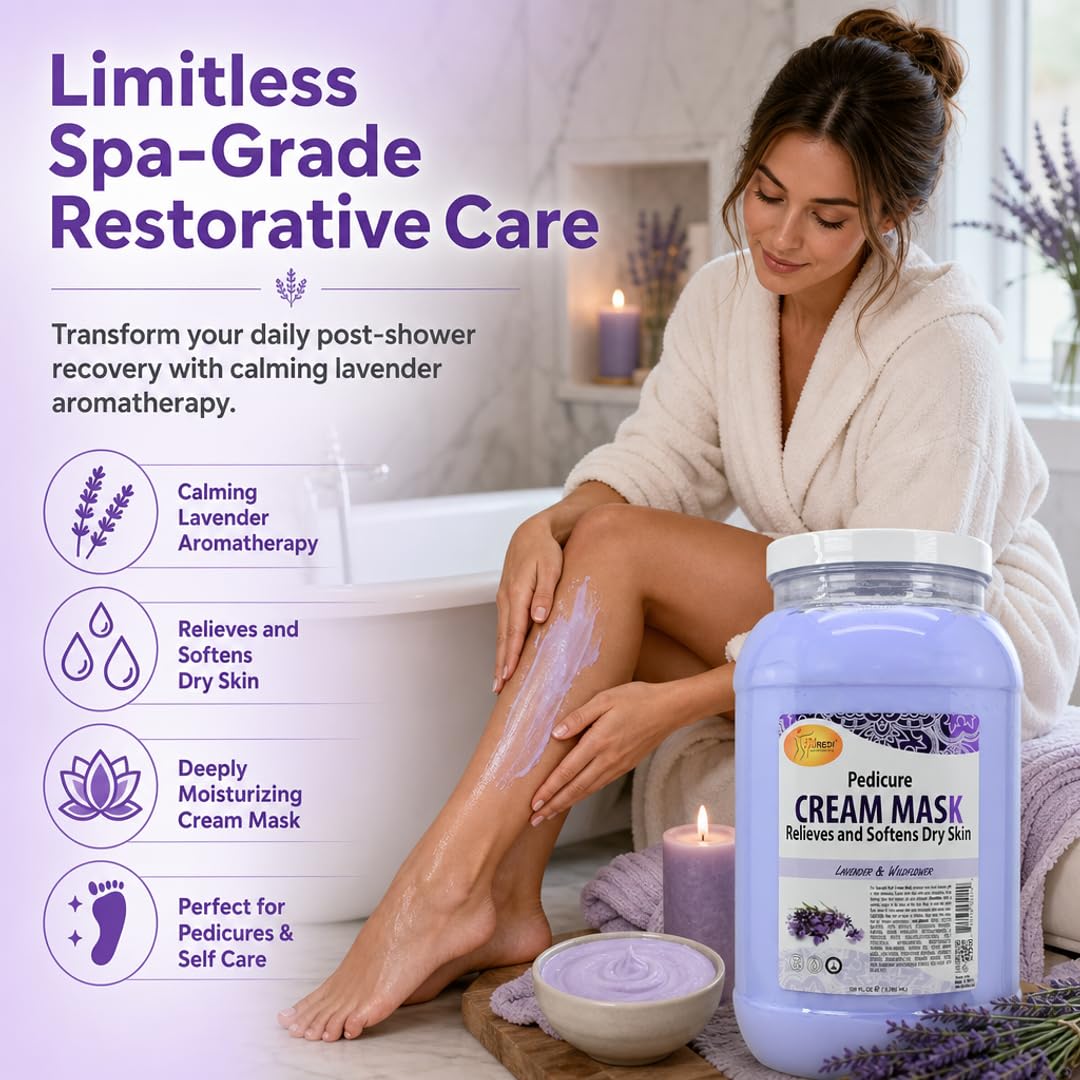SPA REDI Body &amp; Foot Cream Mask - Hydrating &amp; Refreshing for Tired Skin