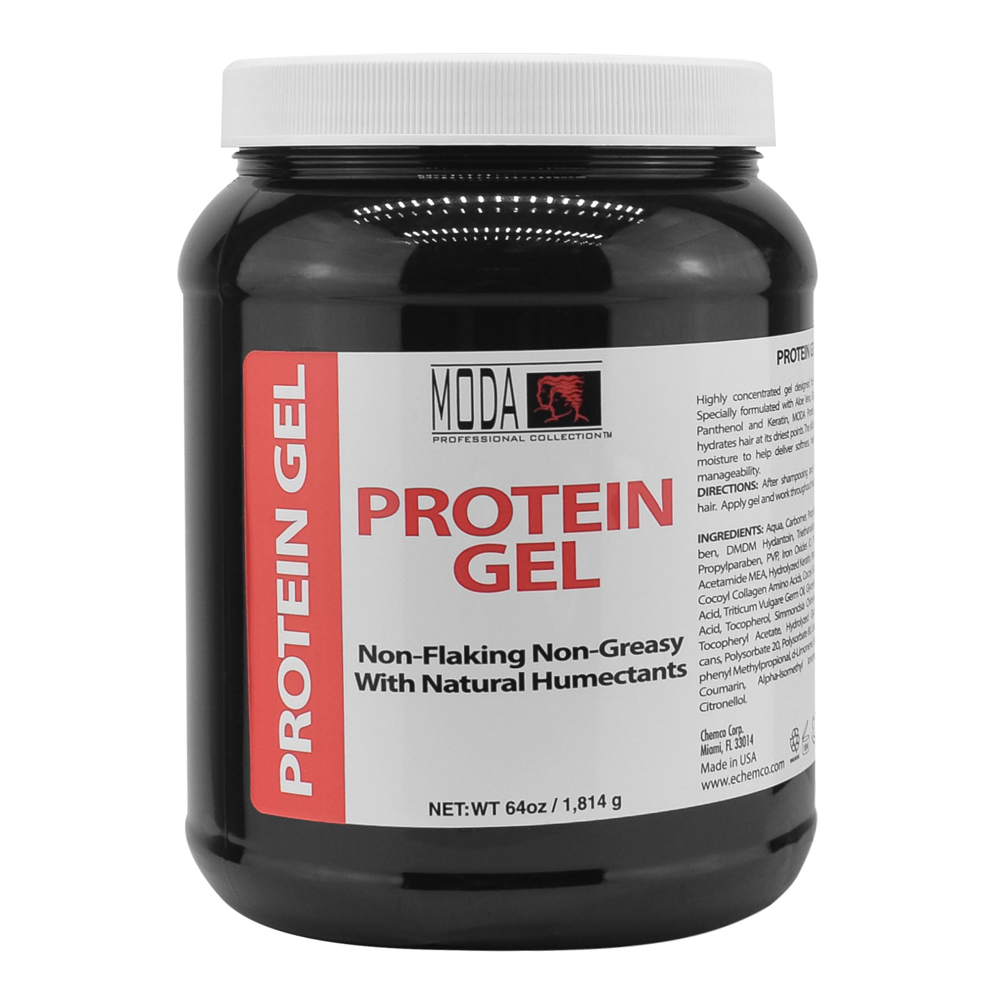 MODA Protein Conditioning Hair Gel 64 oz with Glycerin &amp; Keratin