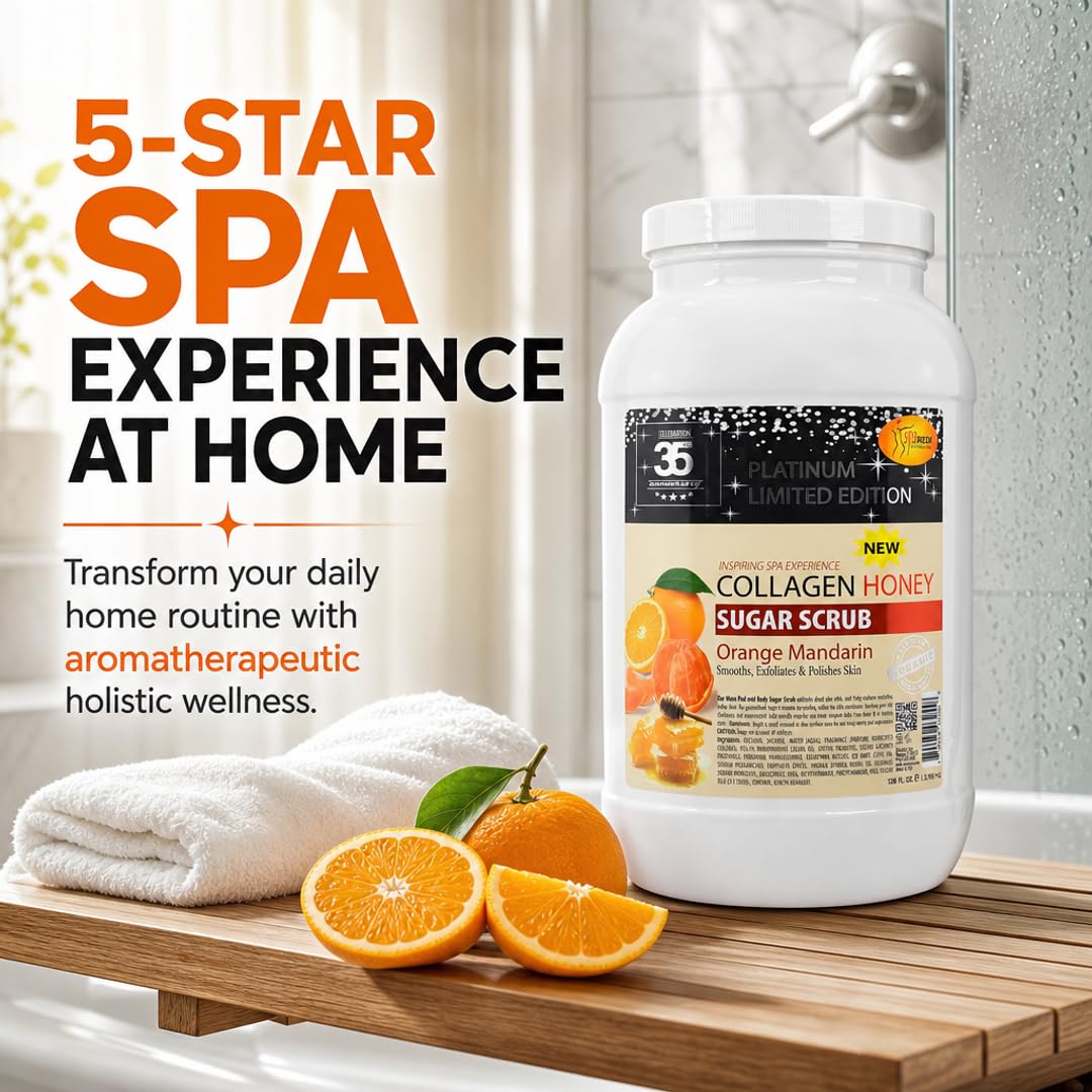 SPA REDI Sugar Scrub - Exfoliating &amp; Moisturizing for Glowing, Smooth Skin - Beauty Market Online
