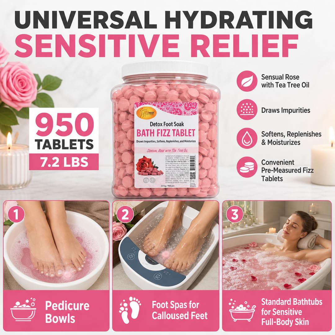 SPA REDI Bath Fizz Tablets - Relaxing Aromatherapy in Various Scents