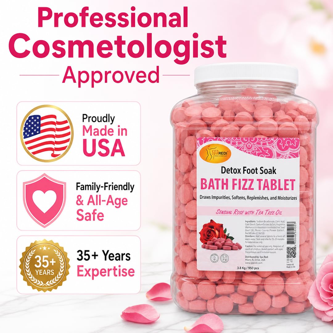 SPA REDI Bath Fizz Tablets - Relaxing Aromatherapy in Various Scents