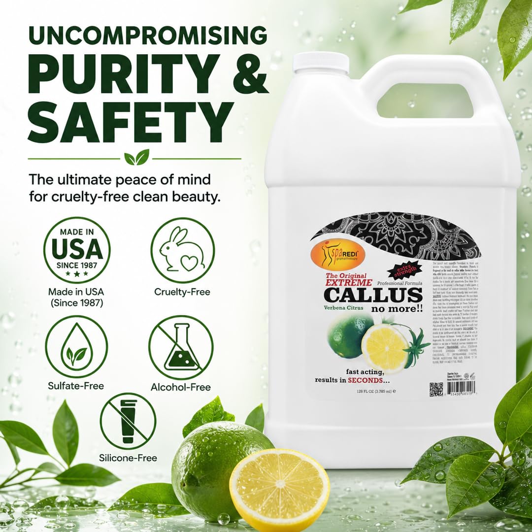 SPA REDI Callus Remover Gel - Quickly Removes Tough Calluses &amp; Smooths Cracked Heels