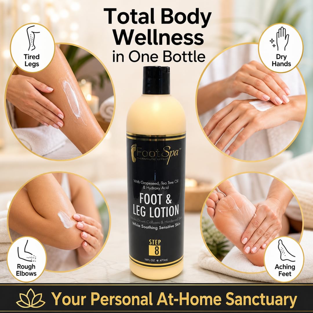 Foot Spa Healing Therapy Massage Lotion – Bulk Refill Gallon – Professional Pedicure &amp; Body Moisturizer with Peppermint &amp; Eucalyptus – Infused with Natural Oils &amp; Vitamins for Deep Hydration - Beauty Market Online