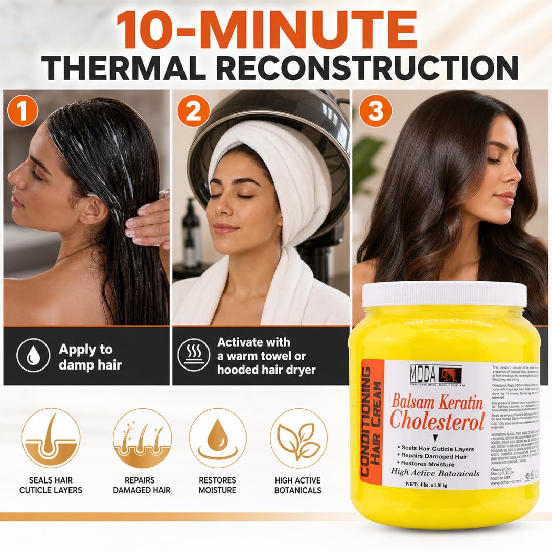 MODA Cholesterol Deep Conditioning Hair Cream 64 oz